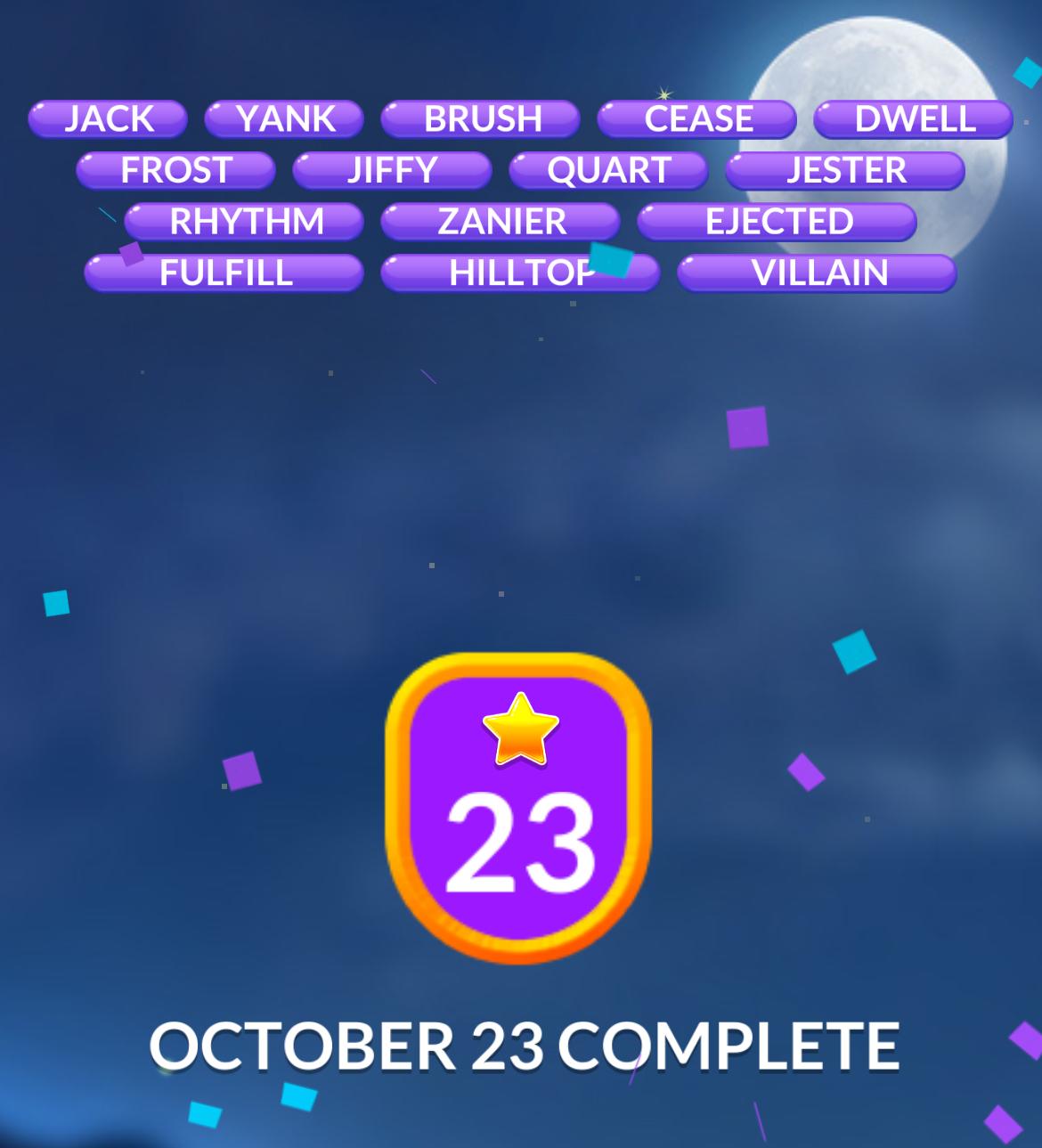 Word Stacks Daily Puzzle October 23 2024