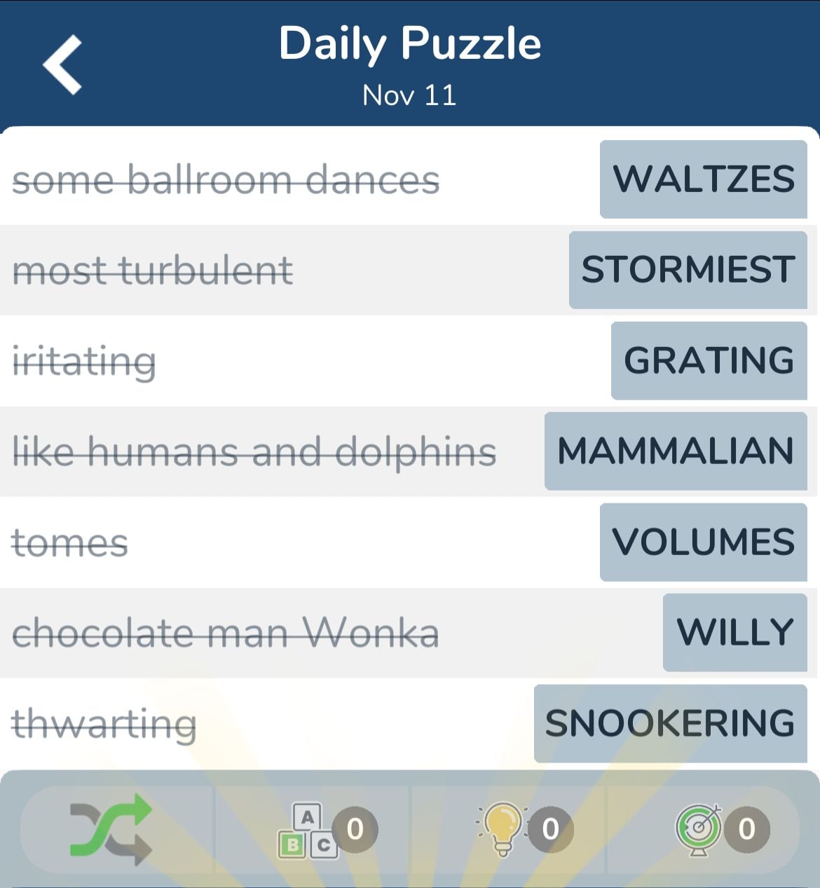 7 Little Words November 11 2024
