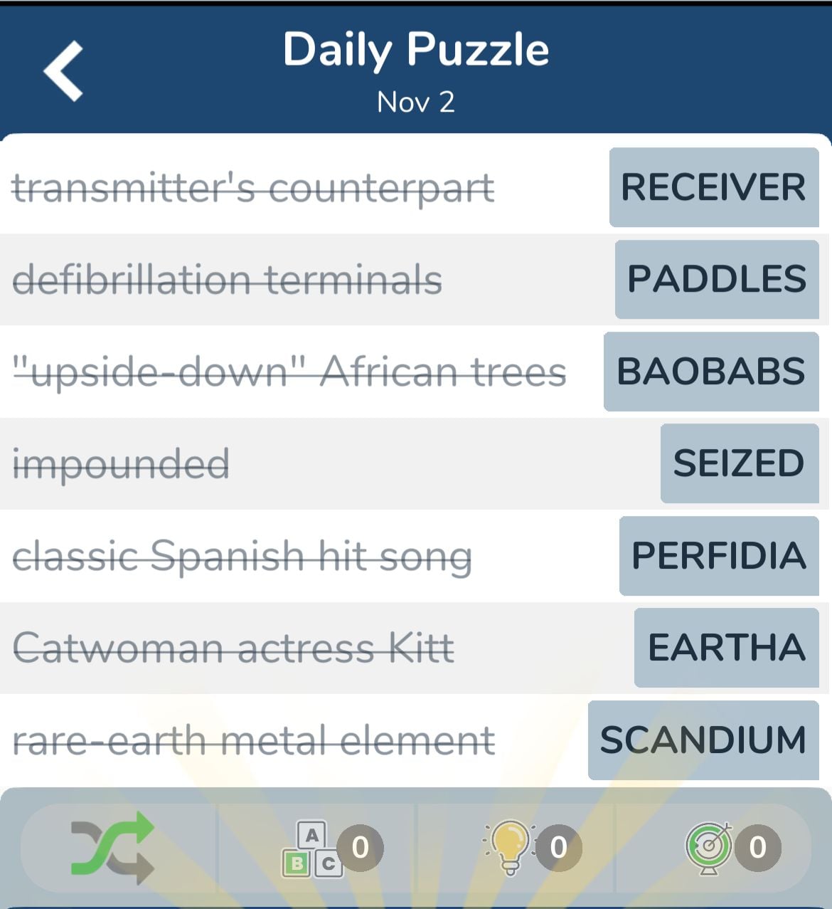 7 Little Words November 2 2024