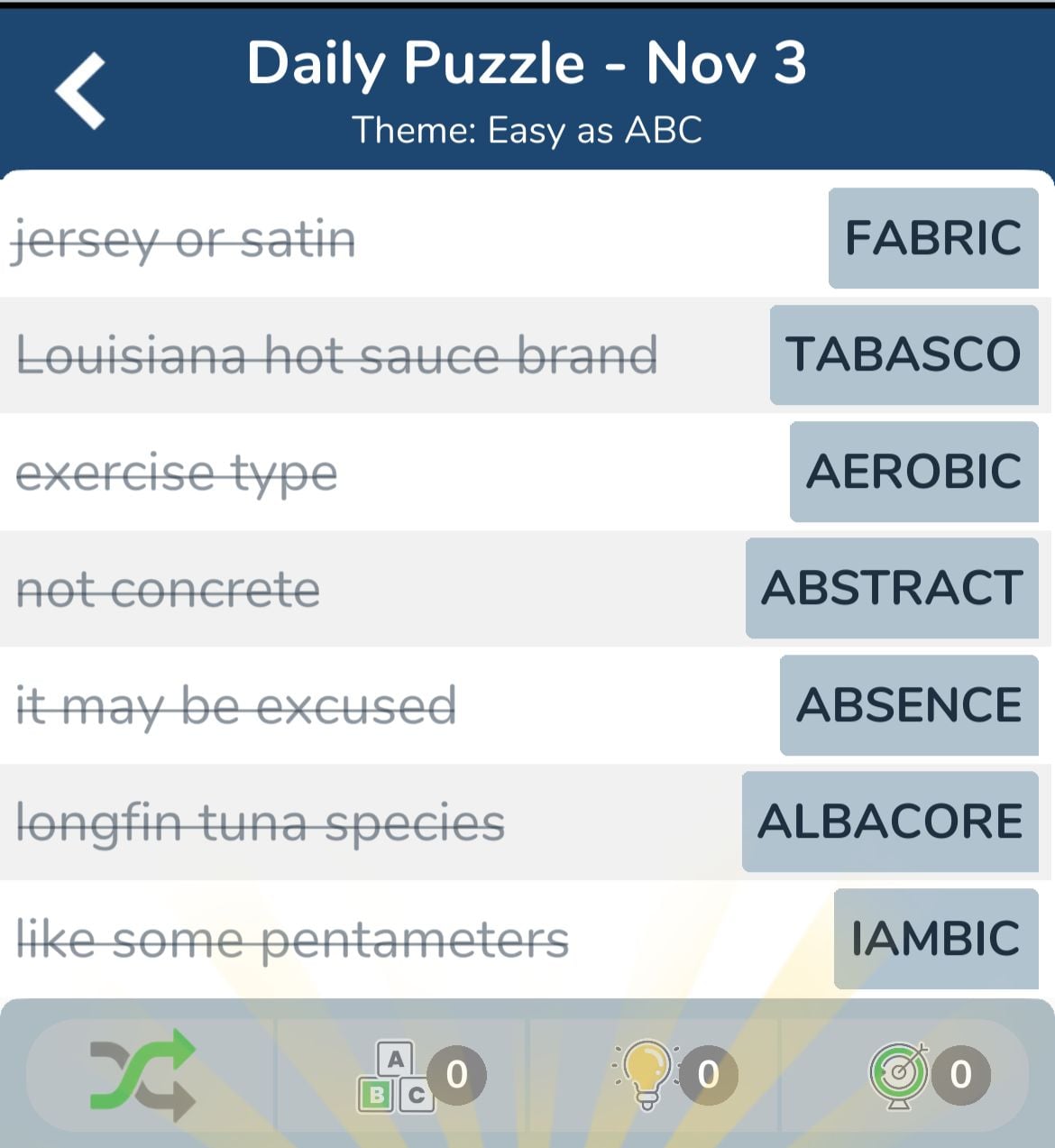 7 Little Words November 3 2024