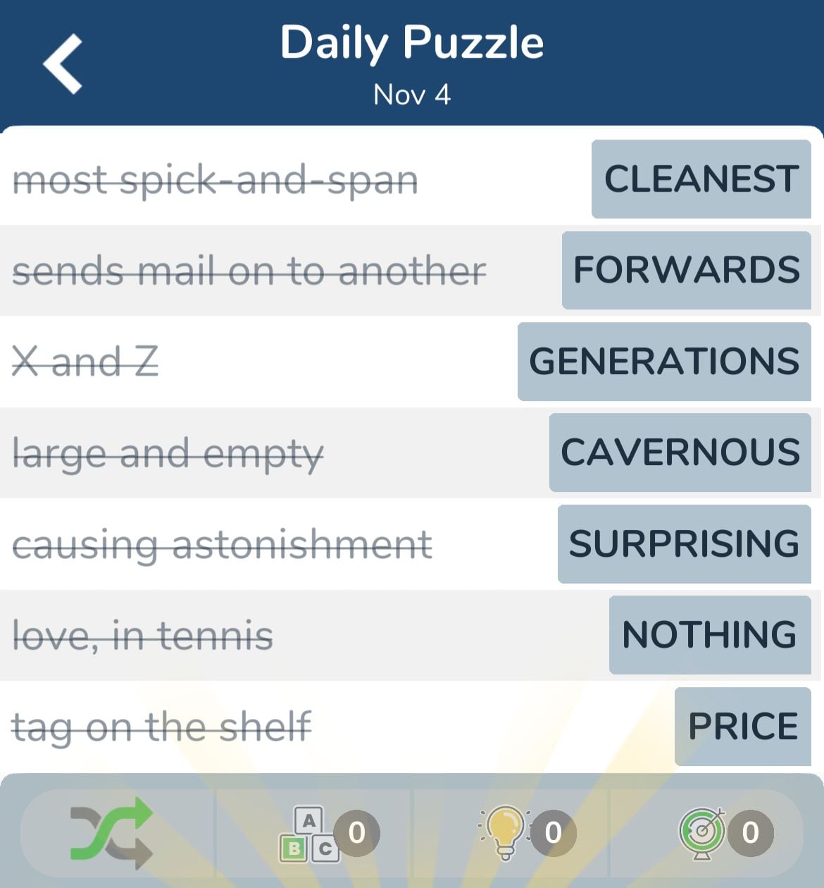 7 Little Words November 4 2024