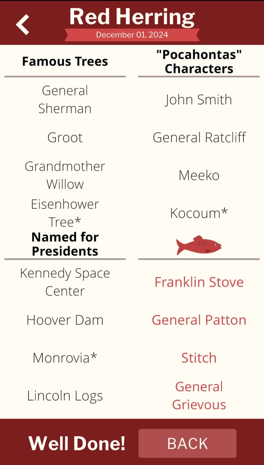 7 Little Words Red Herring December 1 2024