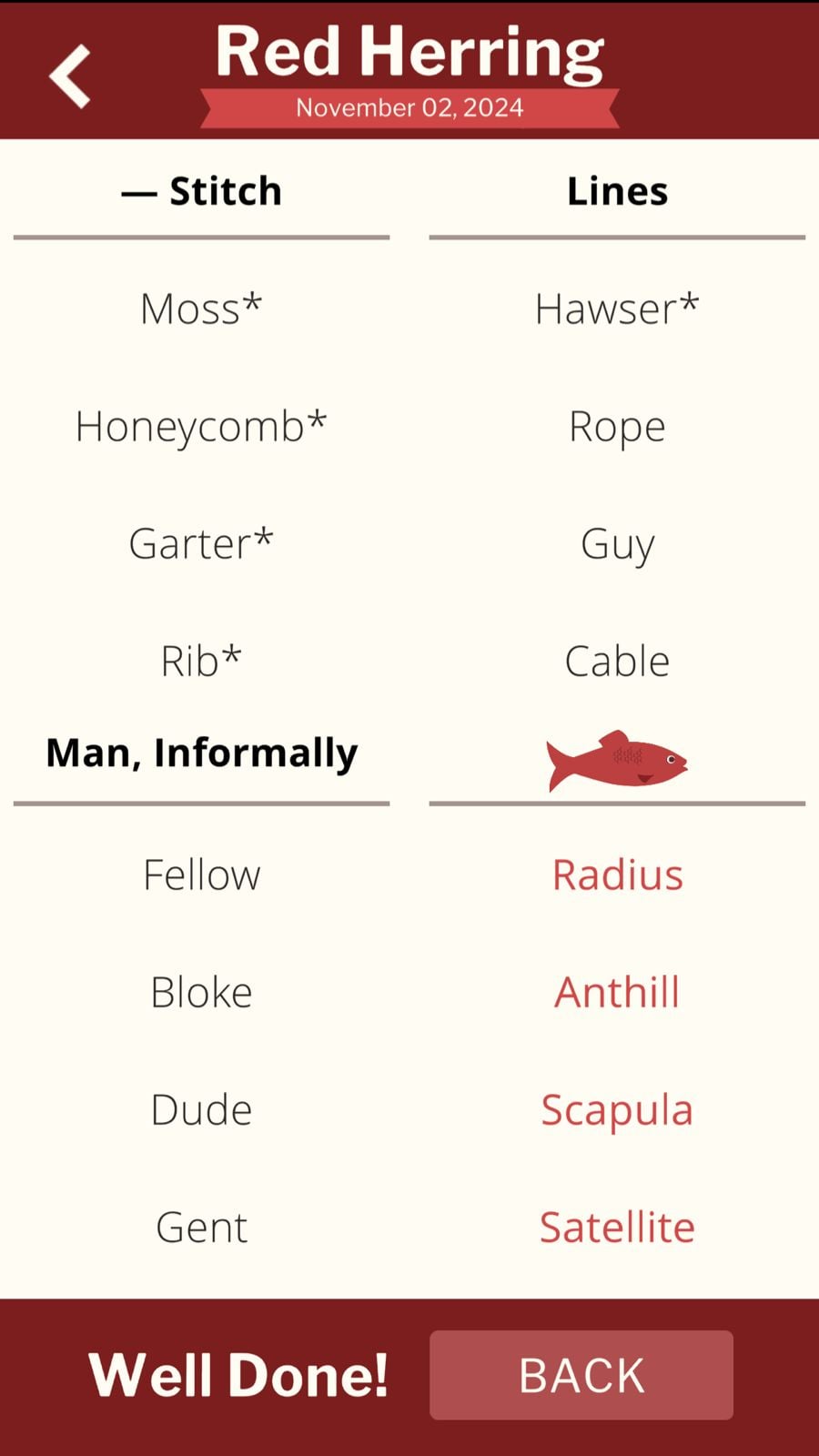7 Little Words Red Herring November 2 2024
