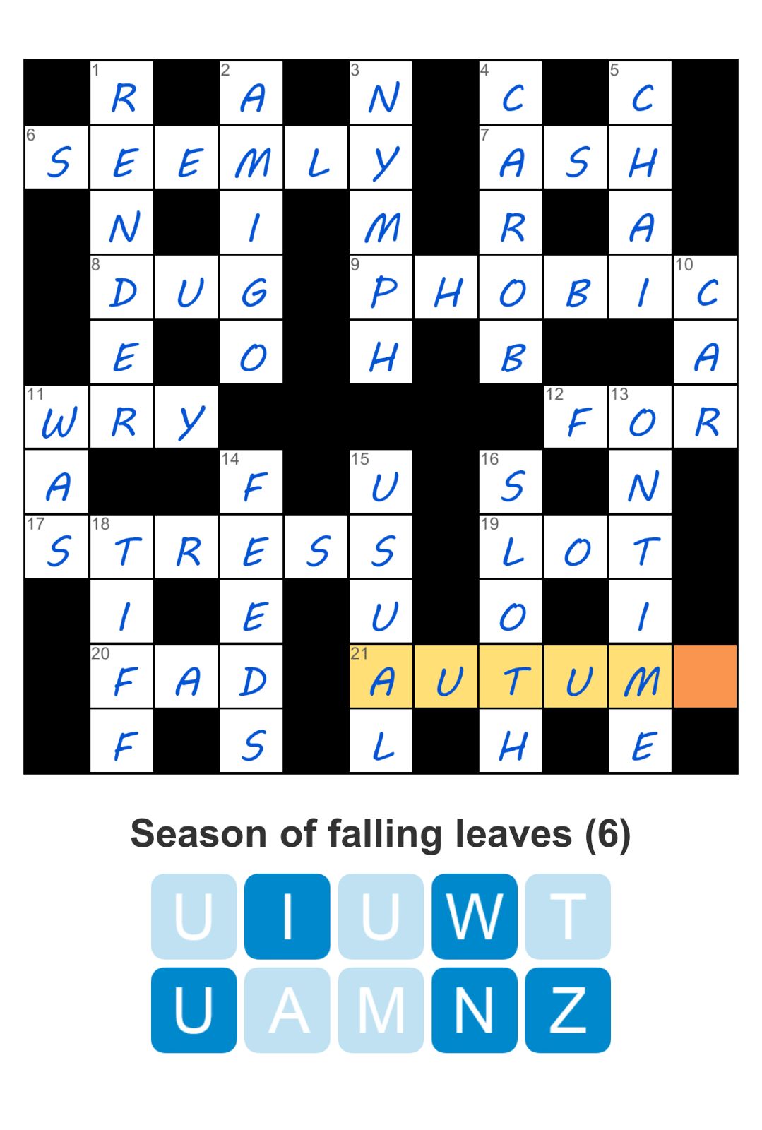 Puzzle Page Crossword November 11 2024