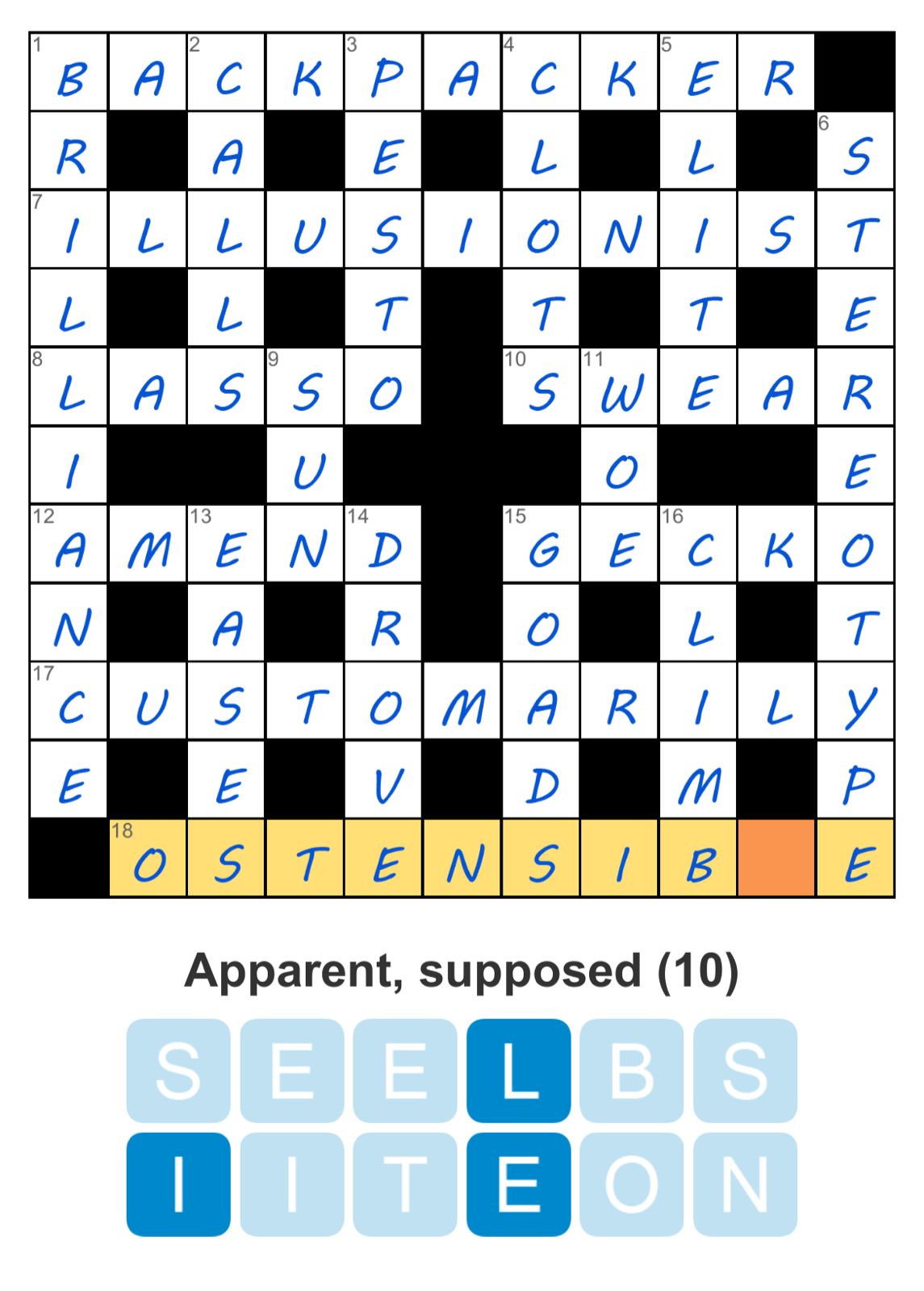 Puzzle Page Crossword November 18 2024