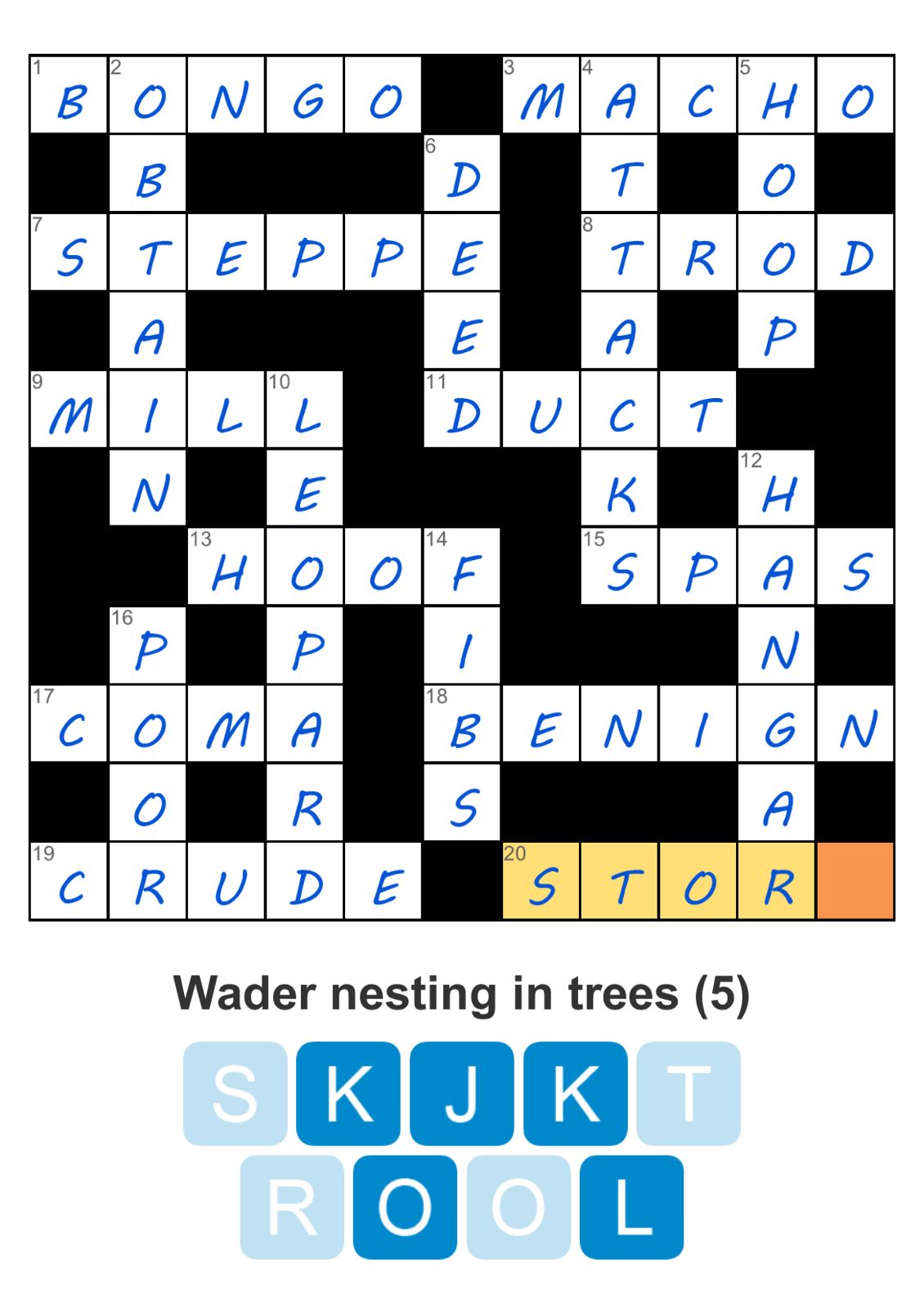 Puzzle Page Crossword November 29 2024