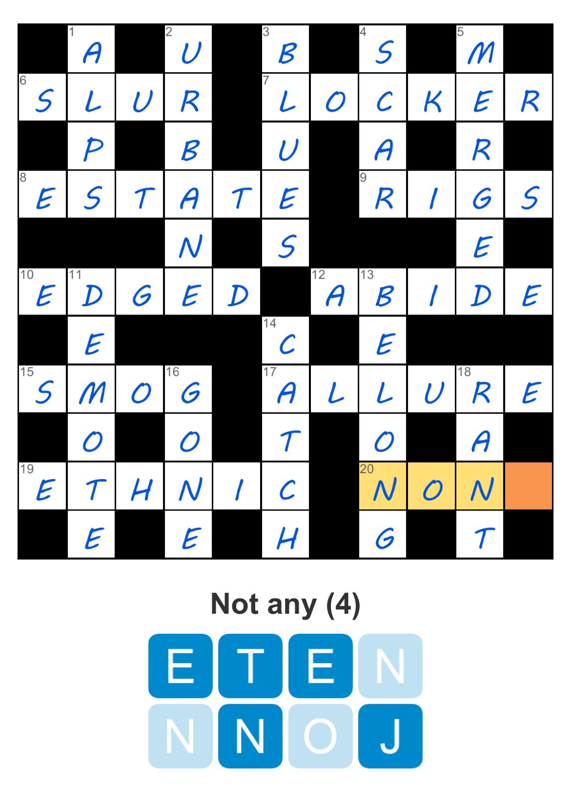 Puzzle Page Crossword November 8 2024