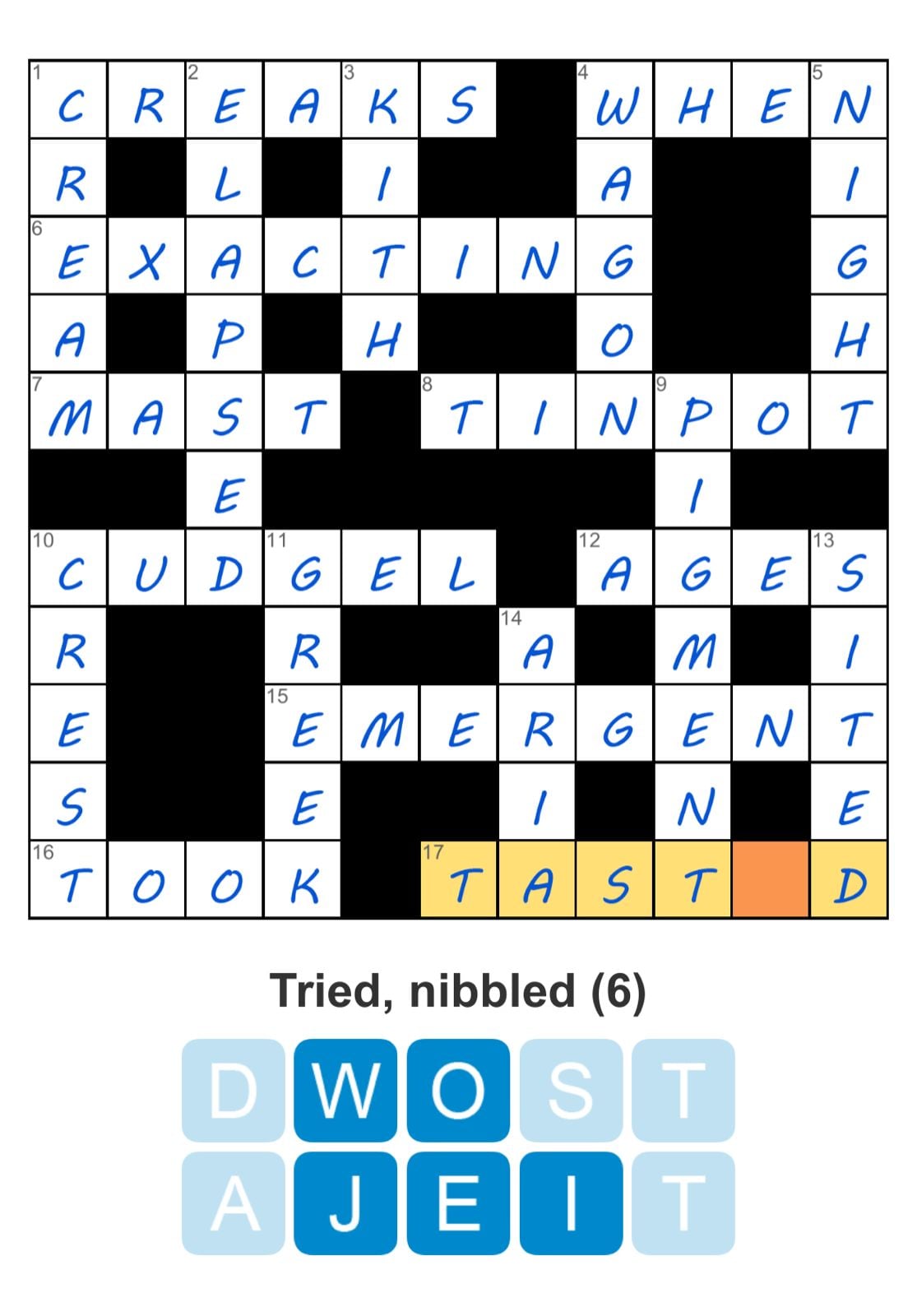 Puzzle Page Crossword November 9 2024