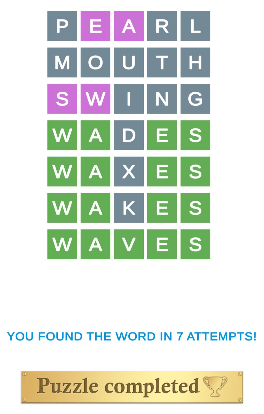 Puzzle Page Wordy November 25 2024