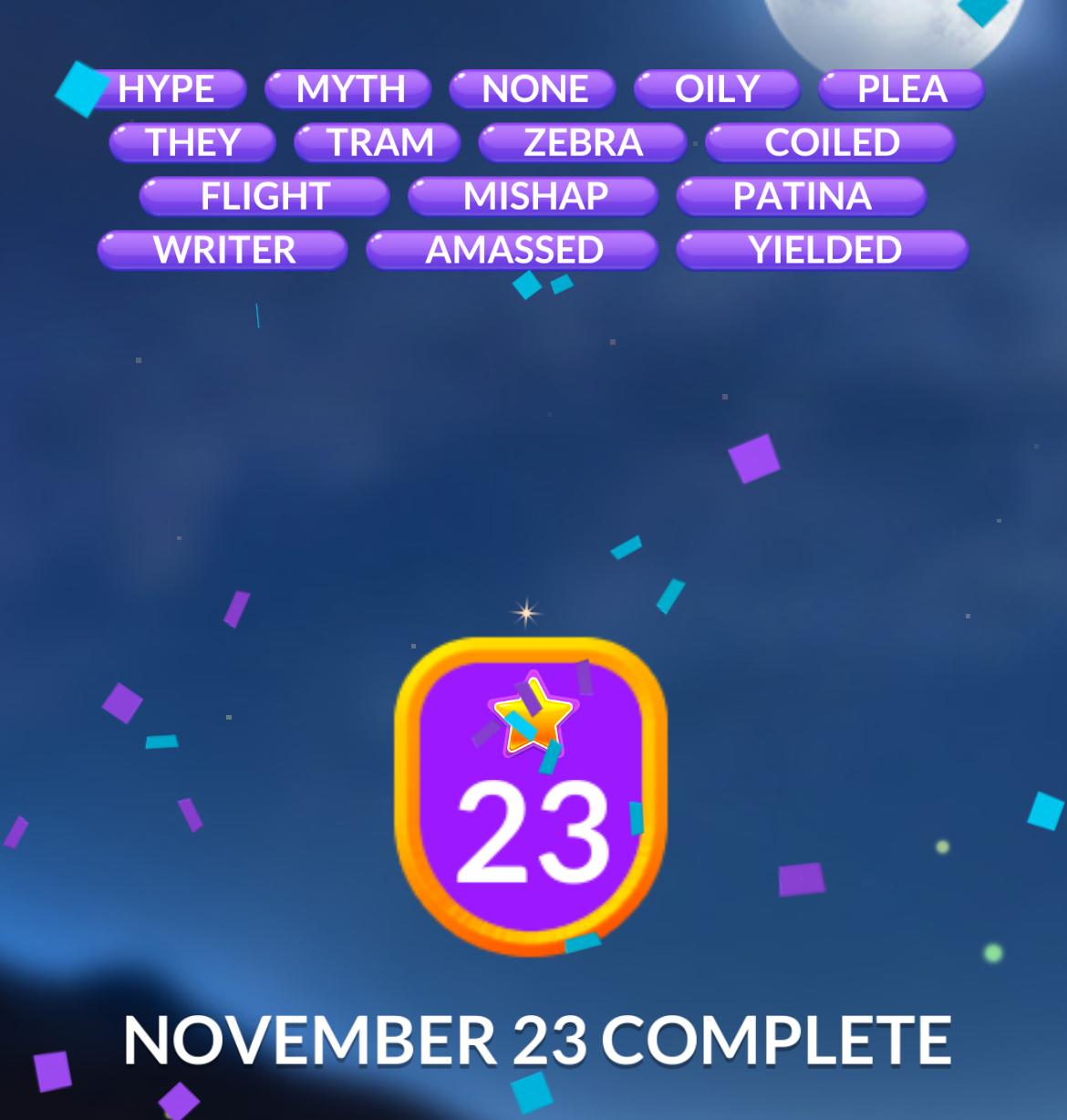 Word Stacks Daily Puzzle November 23 2024