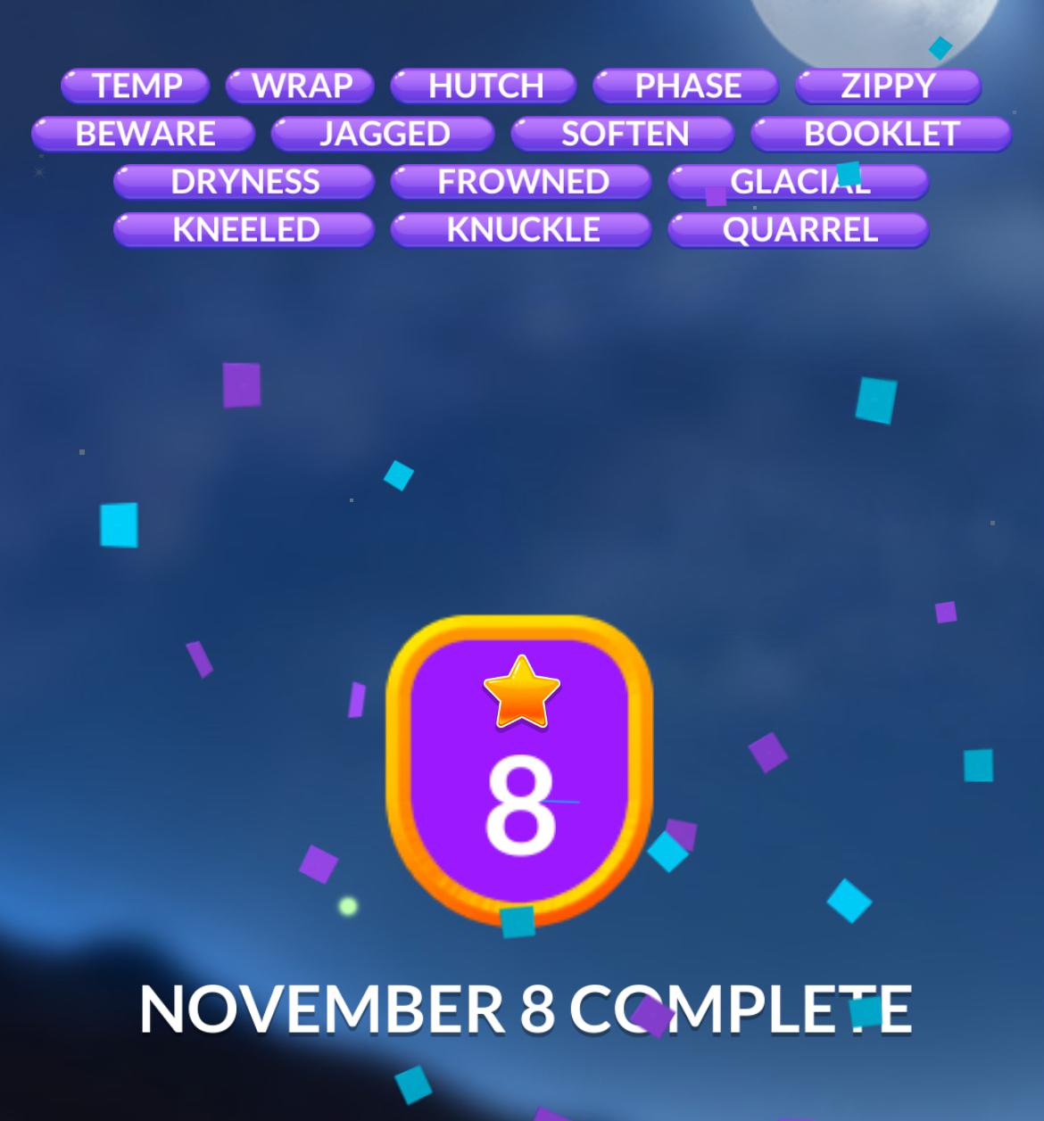 Word Stacks Daily Puzzle November 8 2024