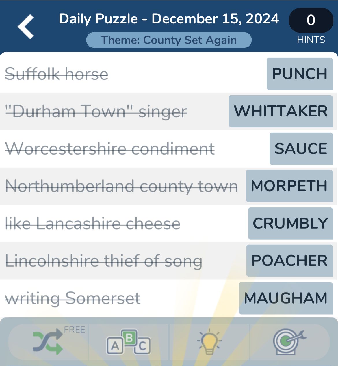 7 Little Words December 15 2024