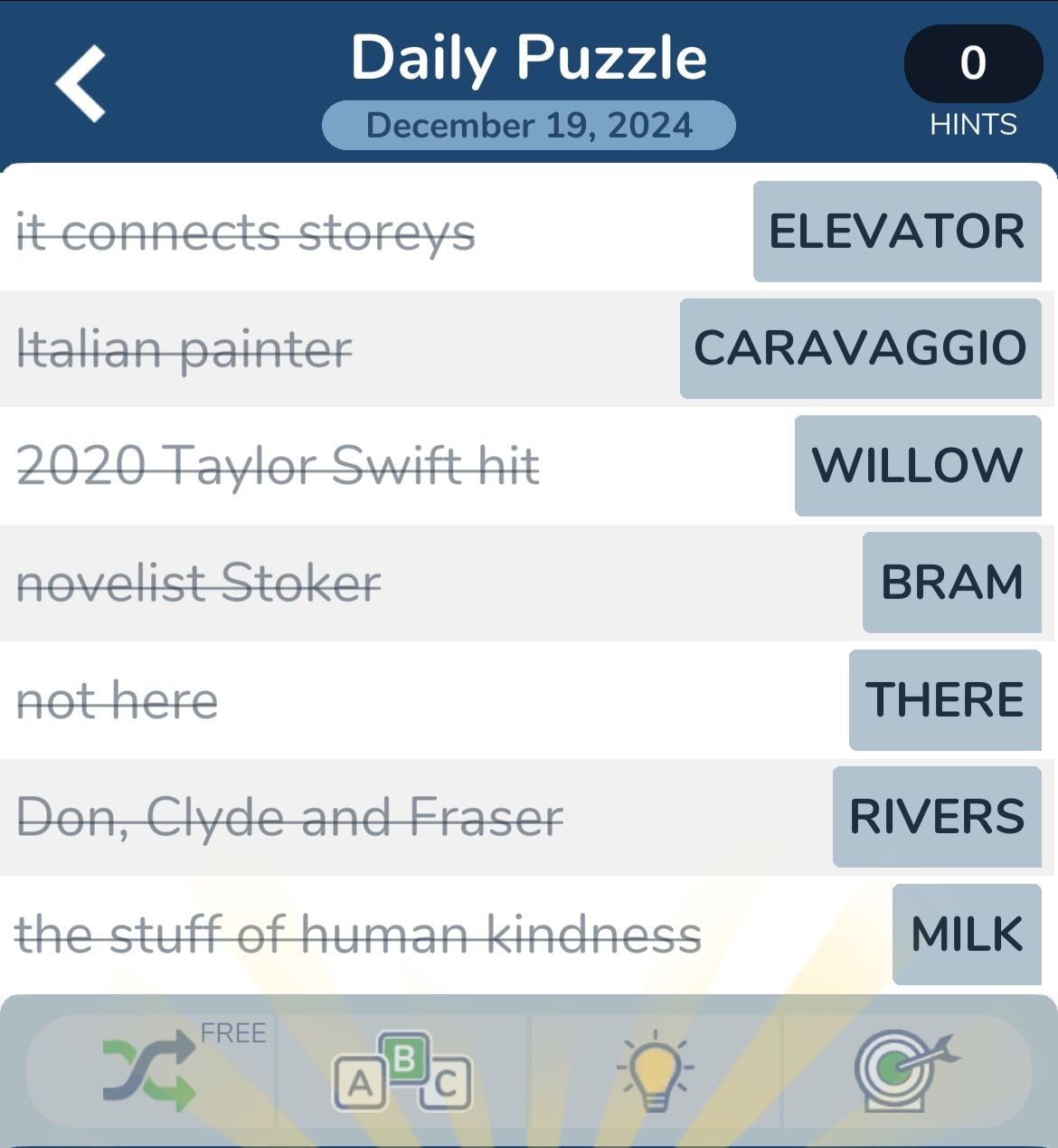 7 Little Words December 19 2024