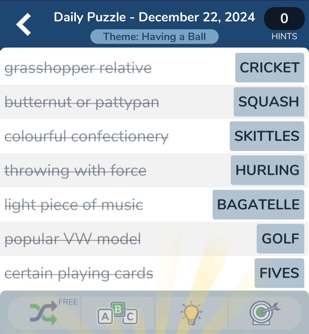 7 Little Words December 22 2024