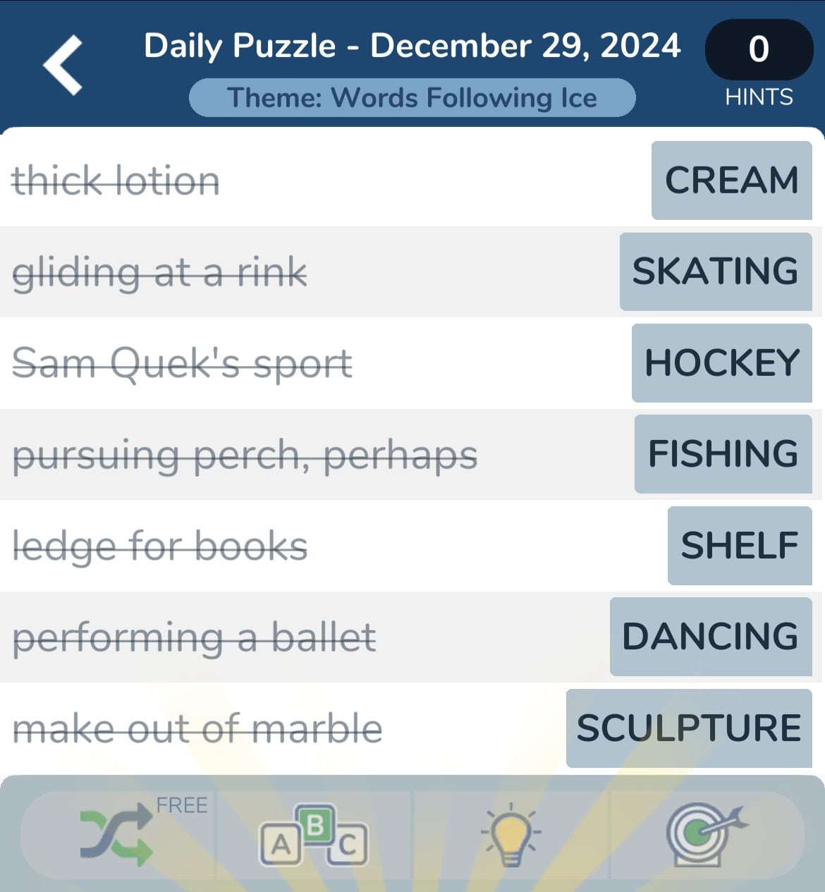 7 Little Words December 29 2024