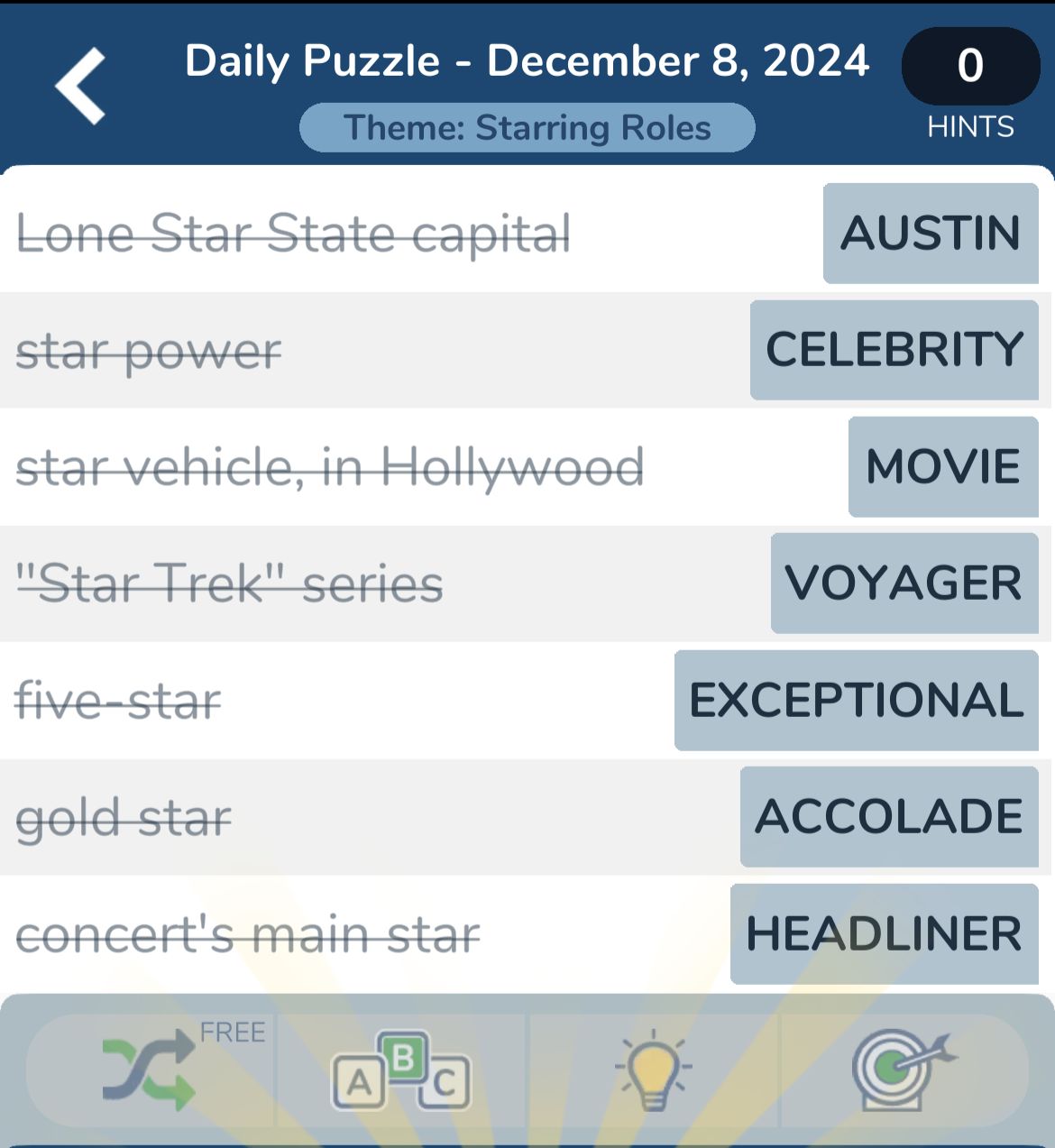 7 Little Words November 8 2024