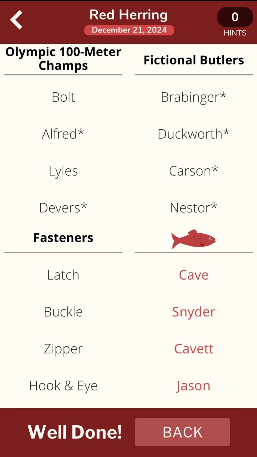 7 Little Words Red Herring December 21