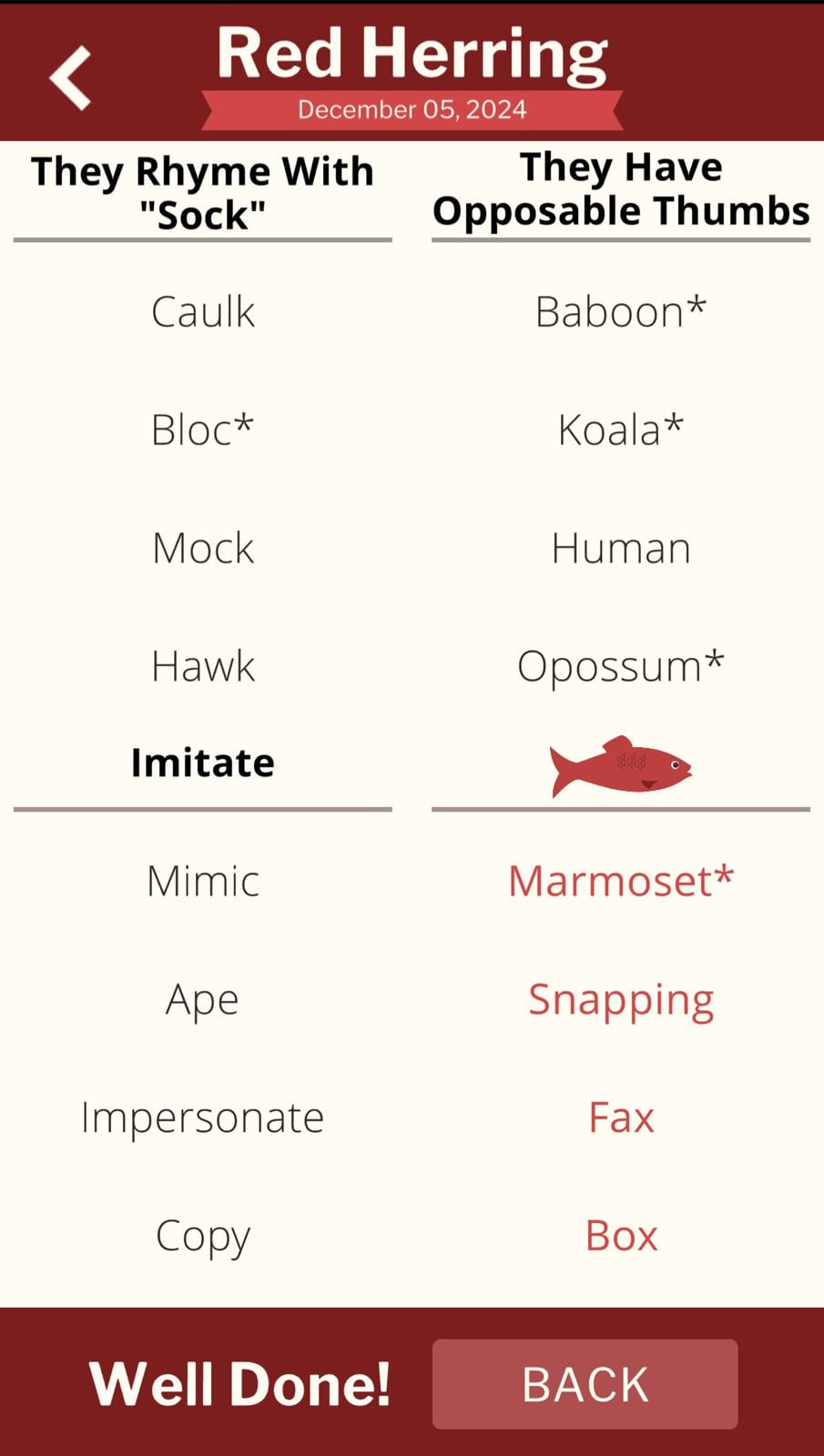 7 Little Words Red Herring December 5 2024