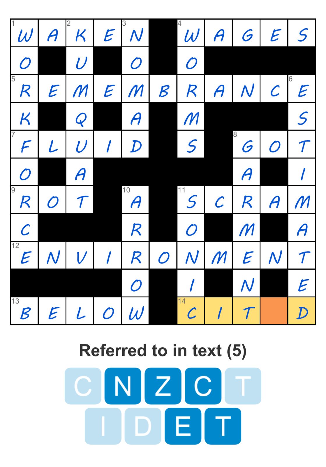 Puzzle Page Crossword December 30 2024