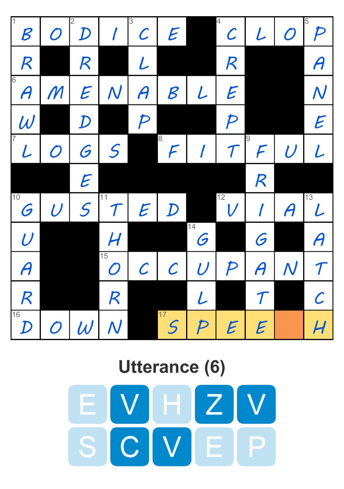 Puzzle Page Crossword January 1 2025