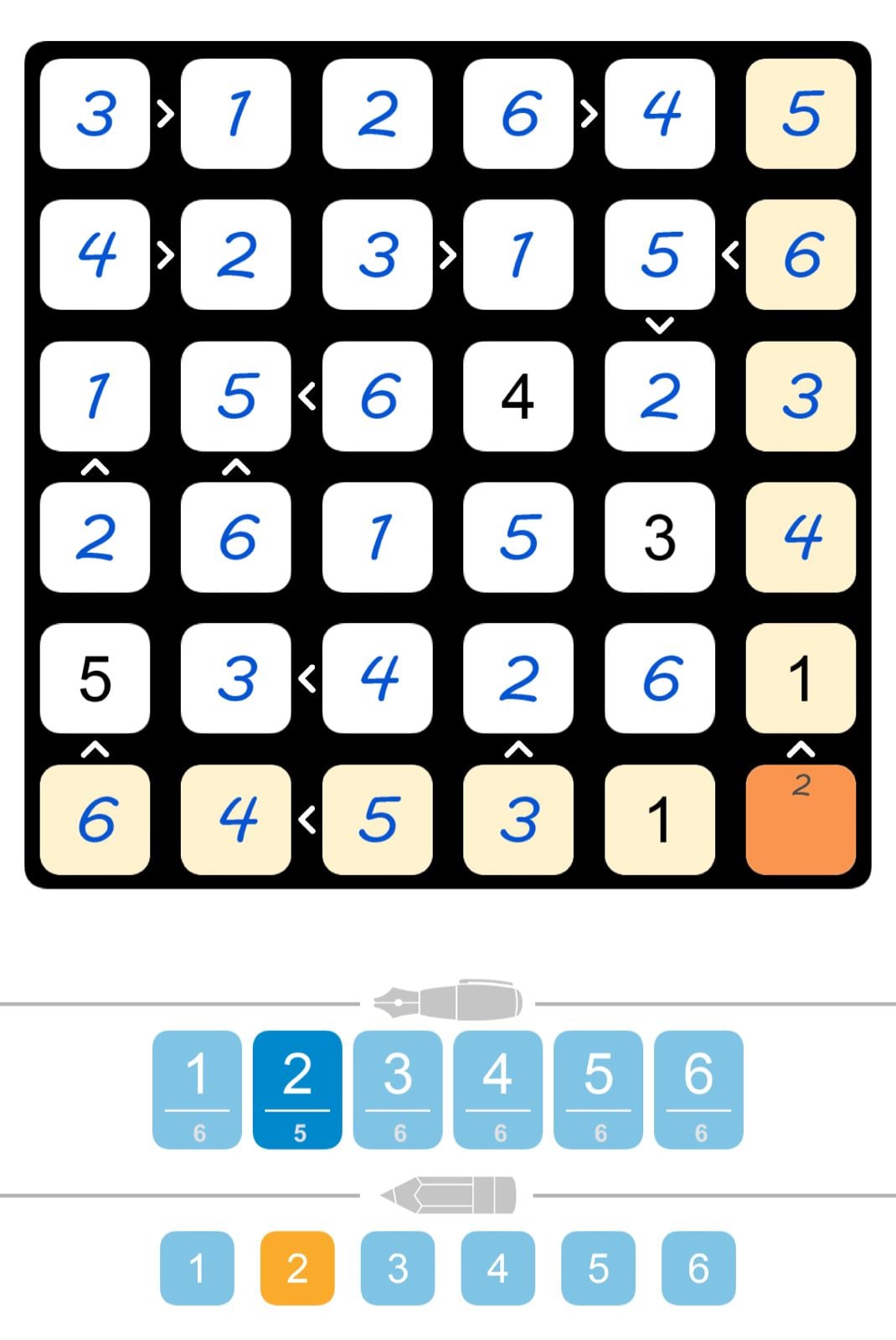 Puzzle Page Futoshiki December 13 2024