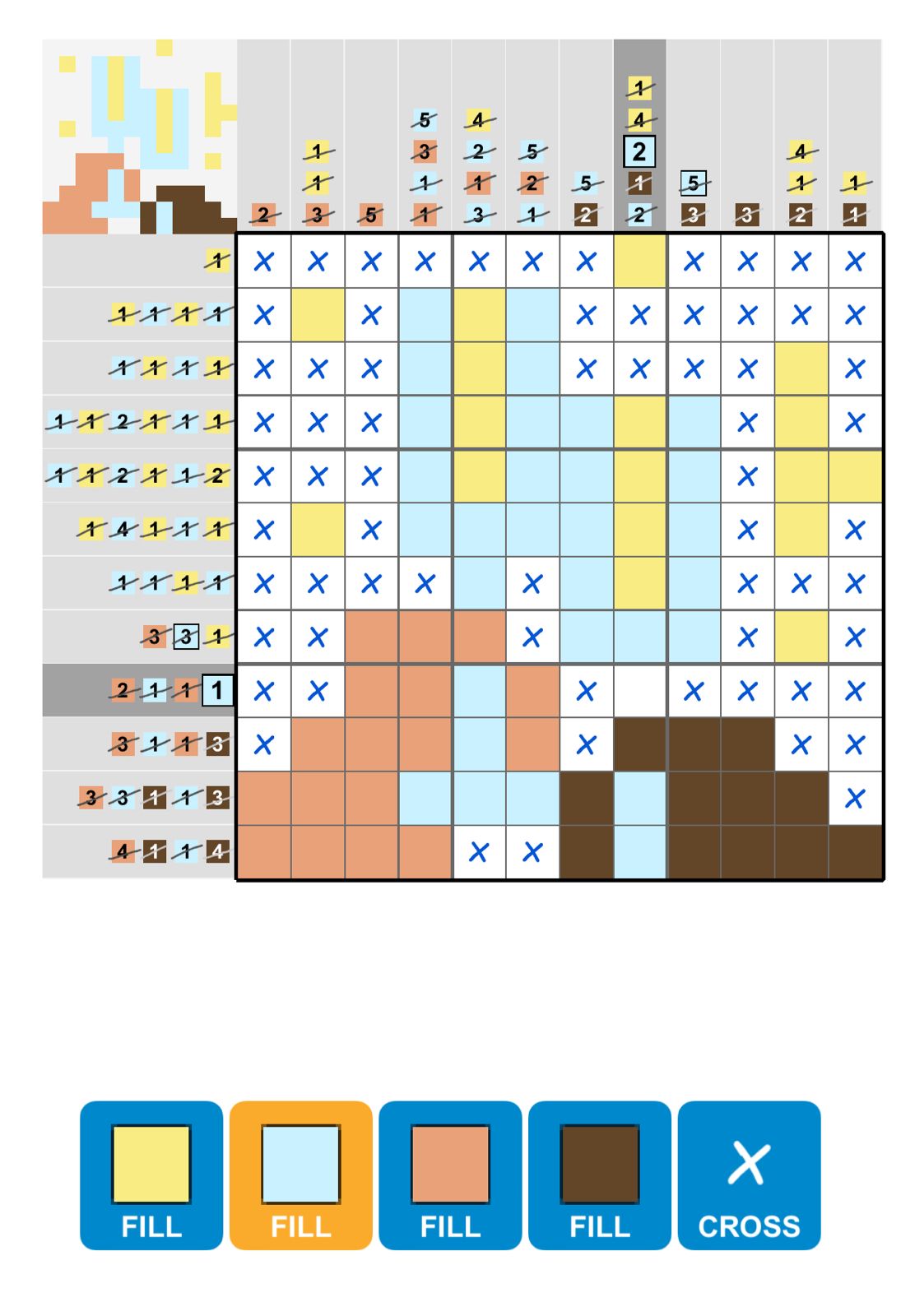 Puzzle Page Picture Cross December 31 2024 Puzzle Page Picture Cross December 31 2024