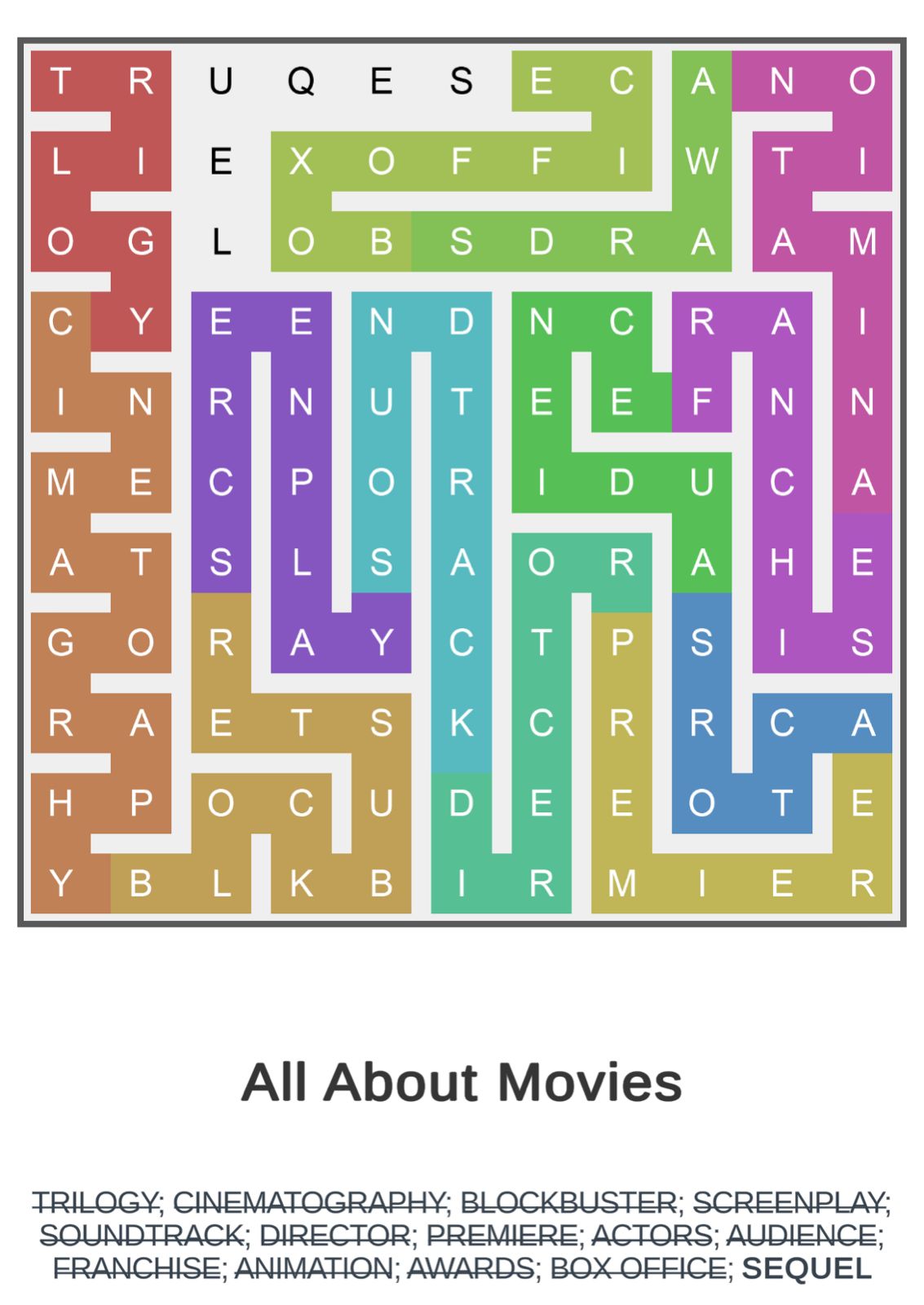 Puzzle Page Word Snake December 14 2024