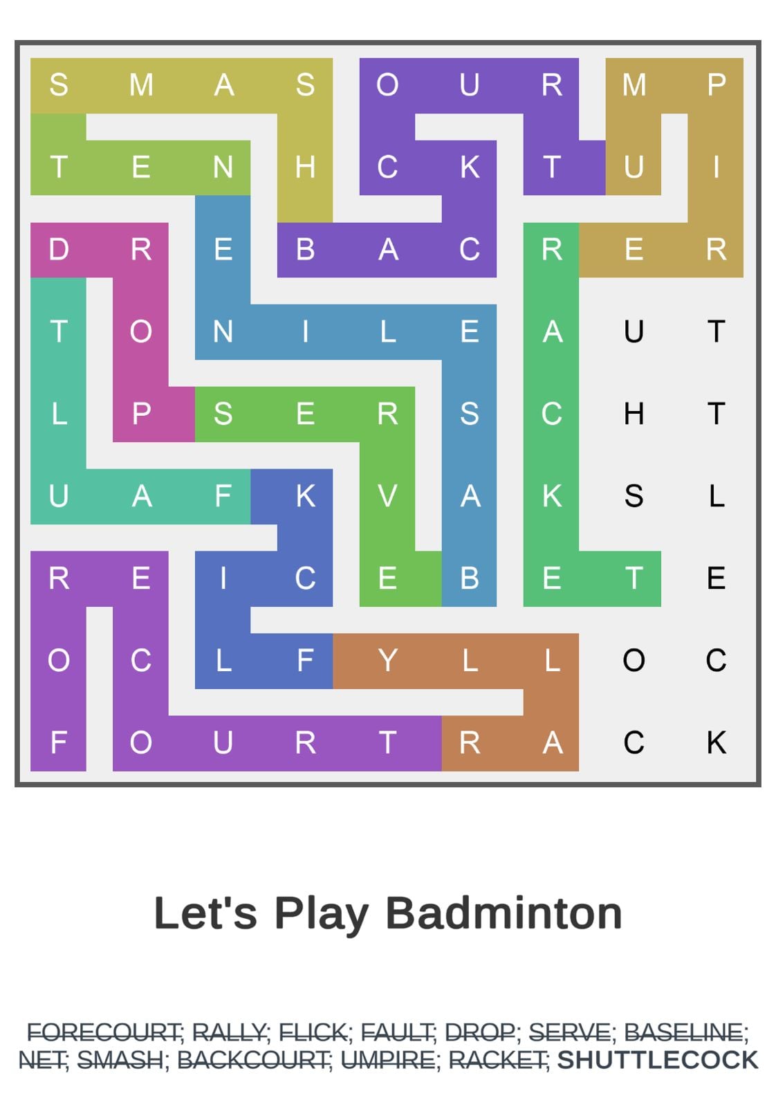 Puzzle Page Word Snake December 18 2024