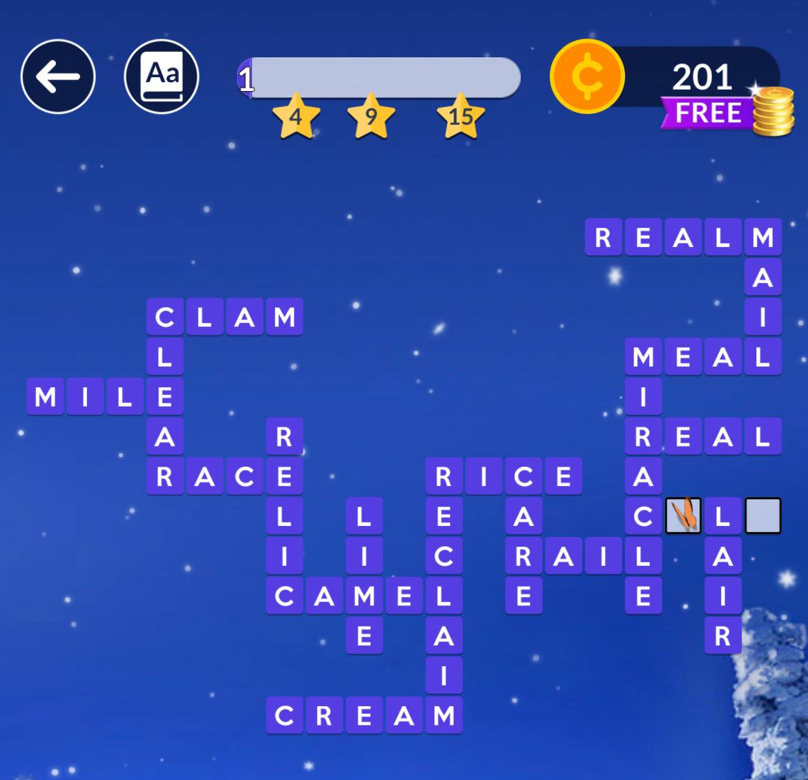 Wordscapes December 25 2024