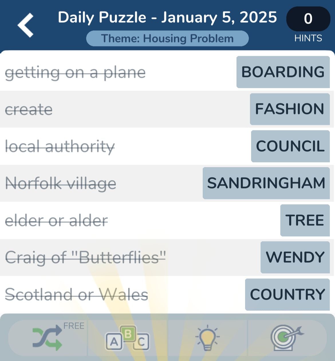 7 Little Words January 5 2025