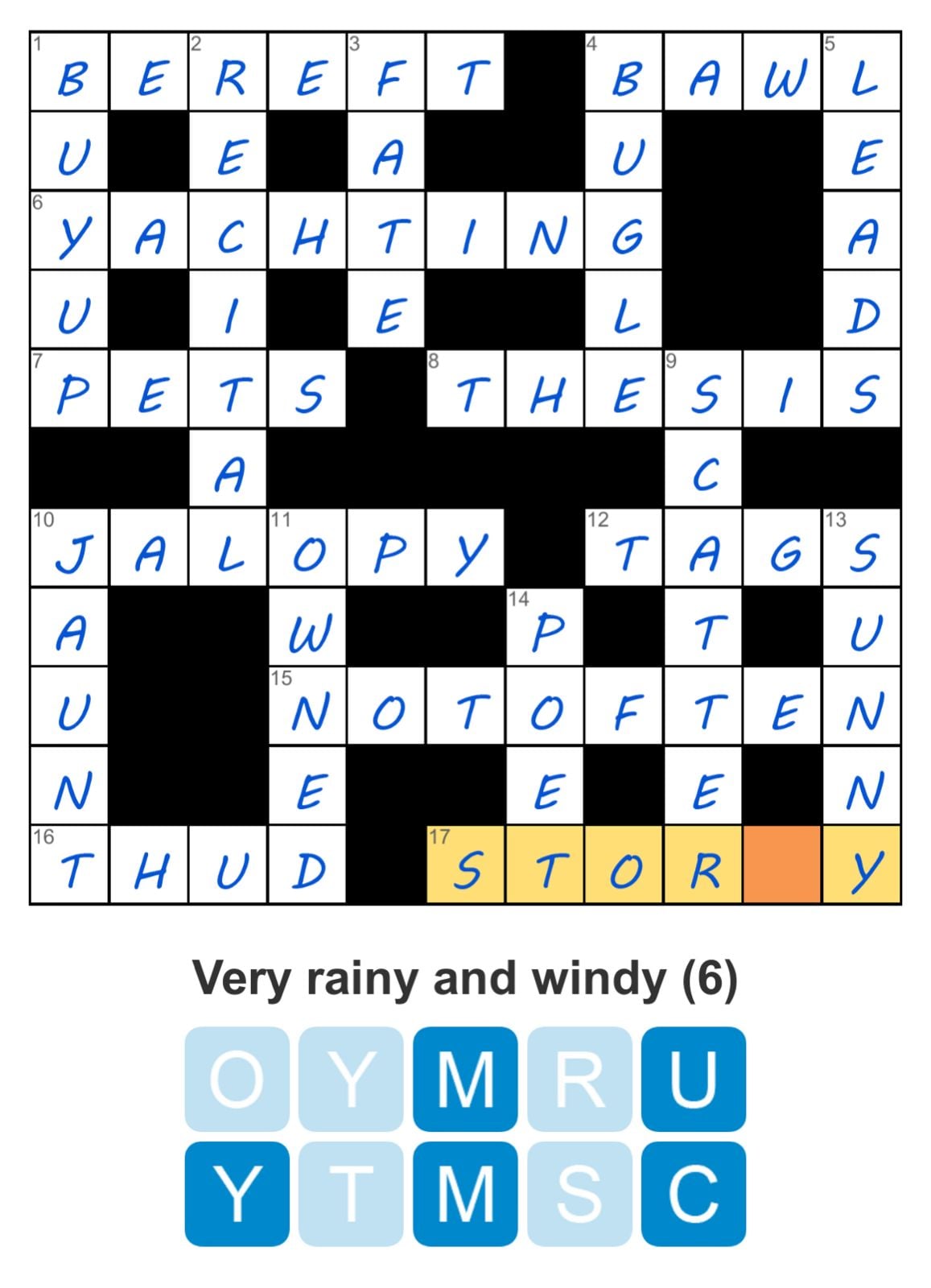 Puzzle Page Crossword January 4 2025