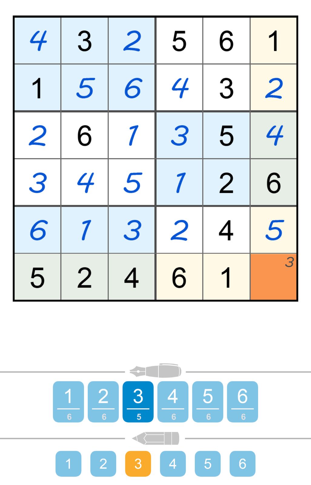 Killer Sudoku puzzle completion with notes.