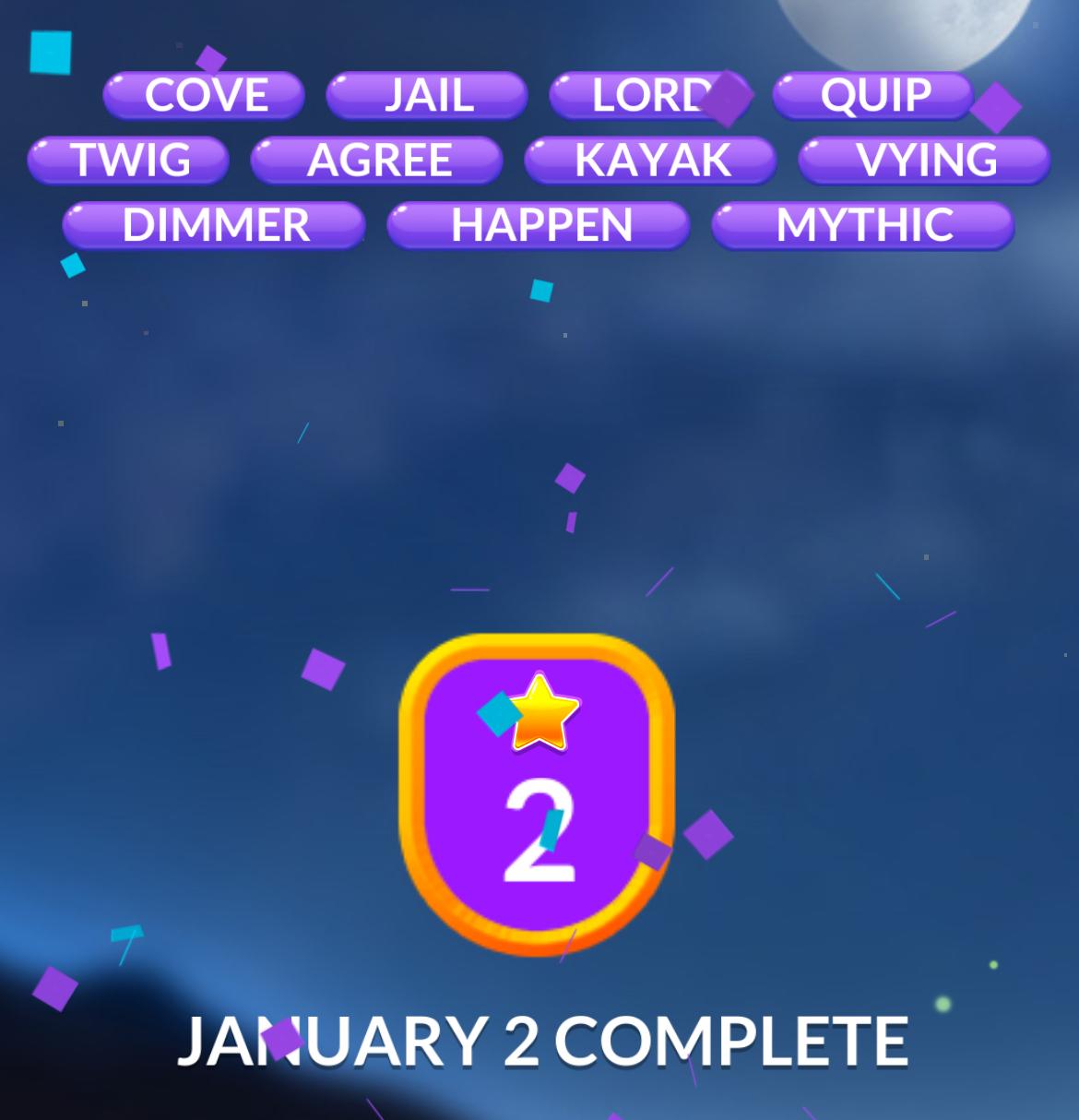 Word Stacks Daily Puzzle January 2 2025