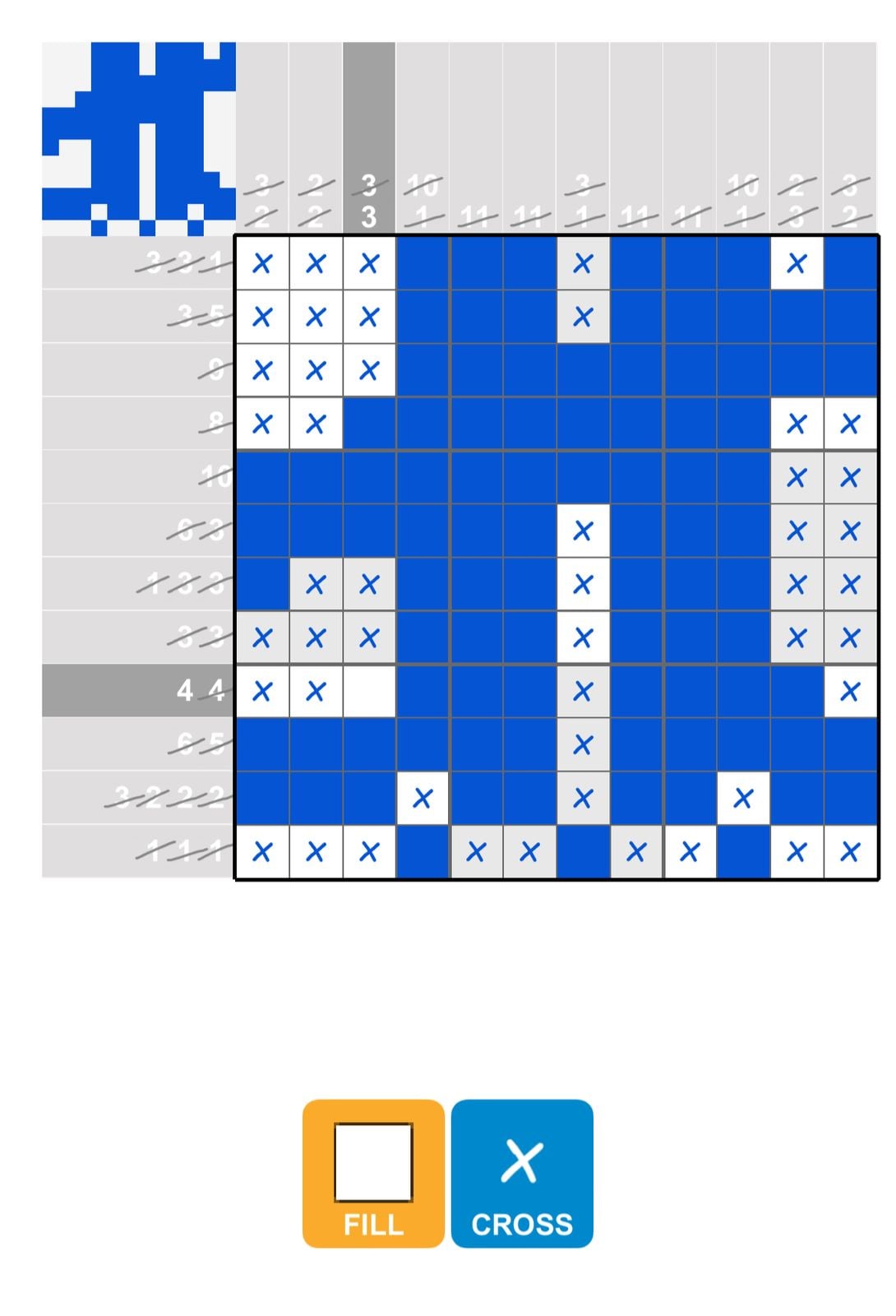Puzzle Page Picture Cross February 5 2025 Nonogram puzzle grid partially solved with clues