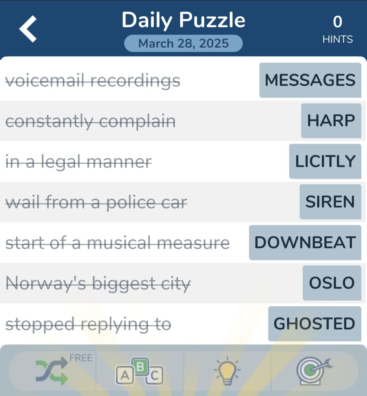 7 Little Words March 28 2025