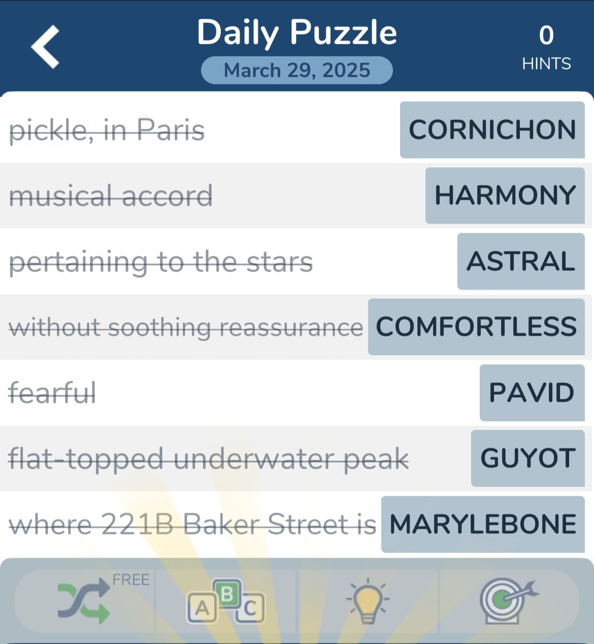 7 Little Words March 29 2025
