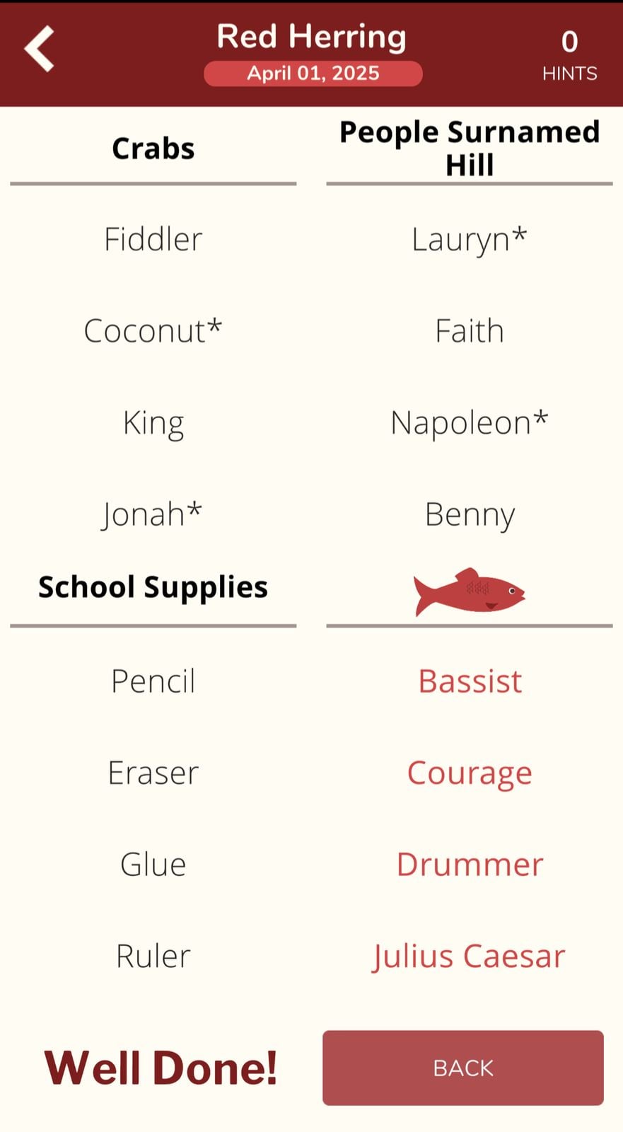 7 Little Words Red Herring April 1 2025