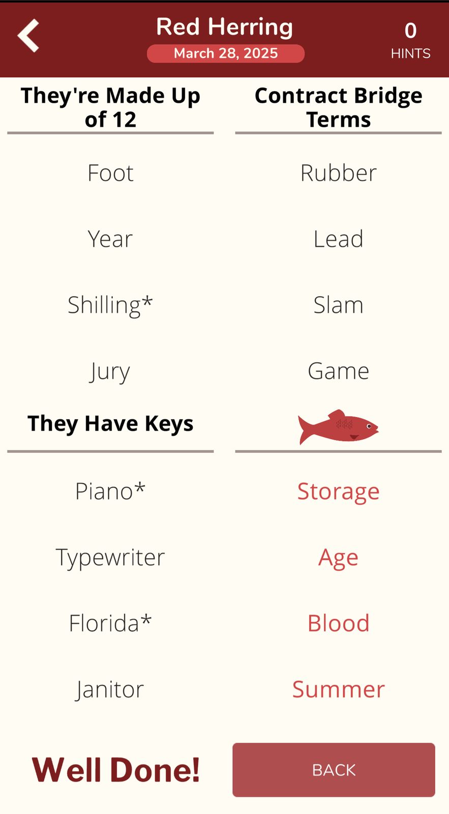 7 Little Words Red Herring March 28 2025