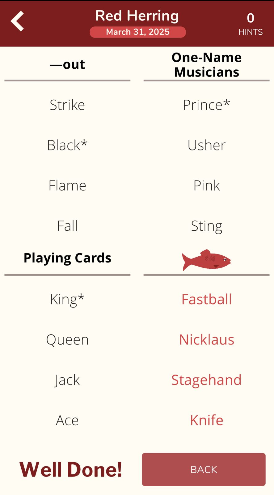 7 Little Words Red Herring March 31 2025