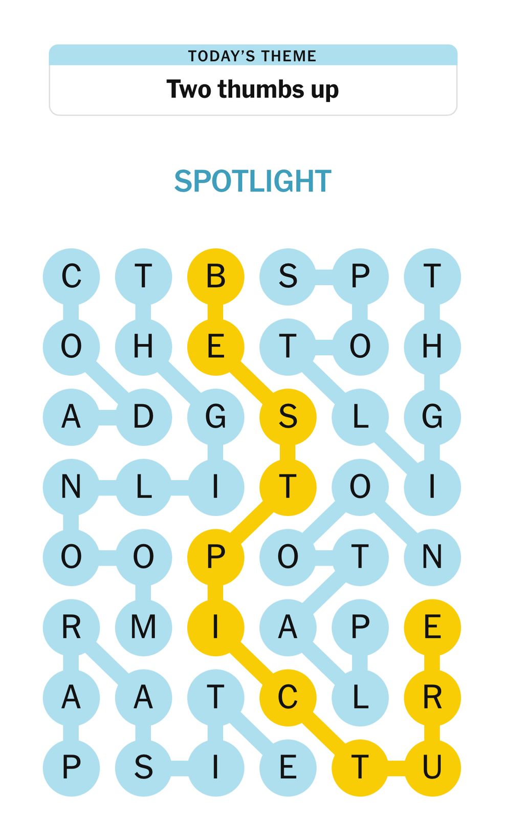Word search puzzle with highlighted words.