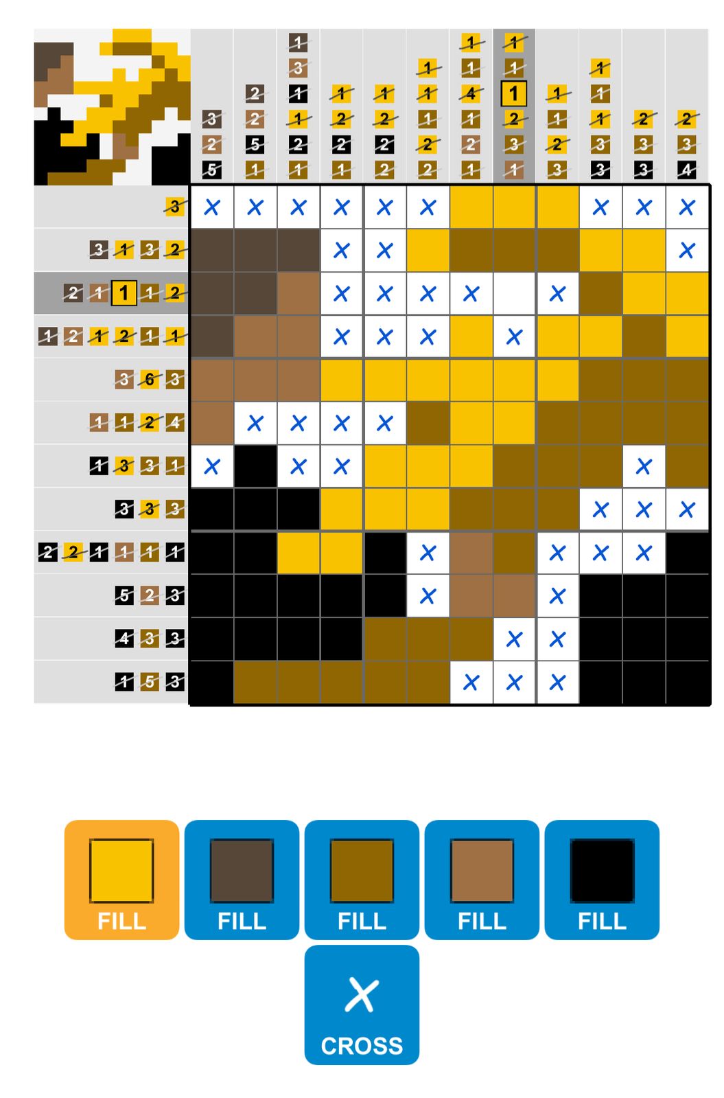 Puzzle Page Picture Cross March 25 2025