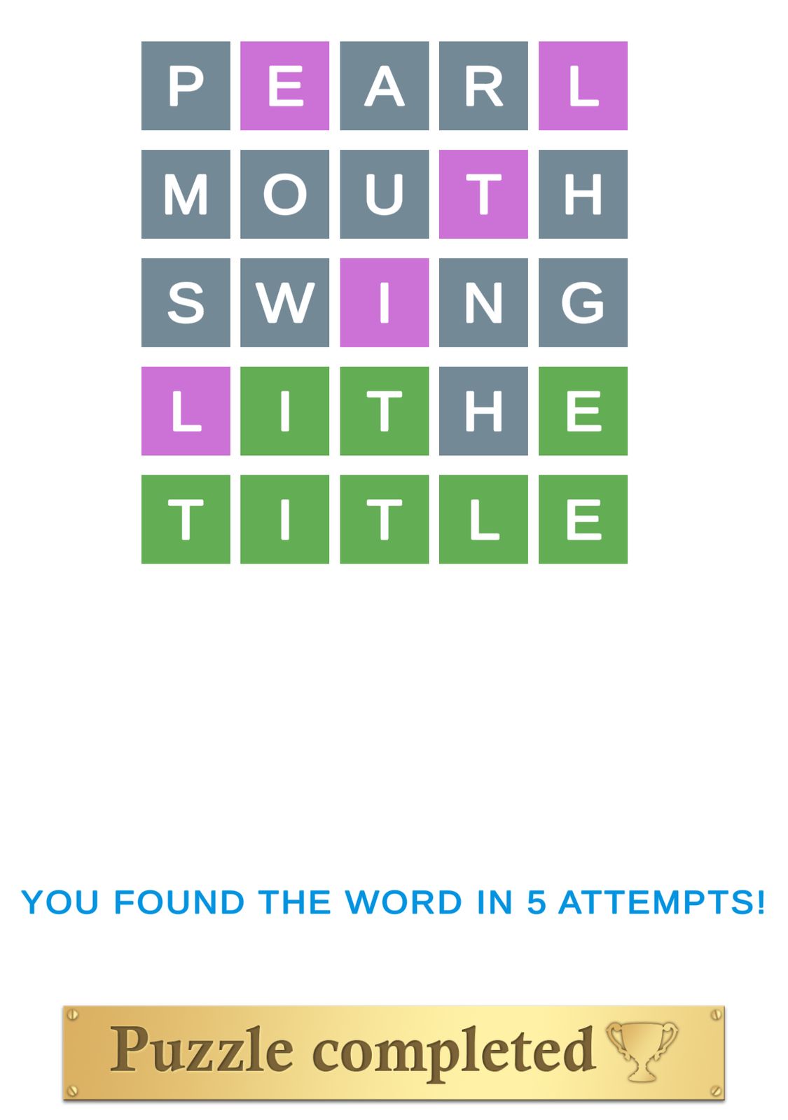 Puzzle Page Wordy March 25 2025