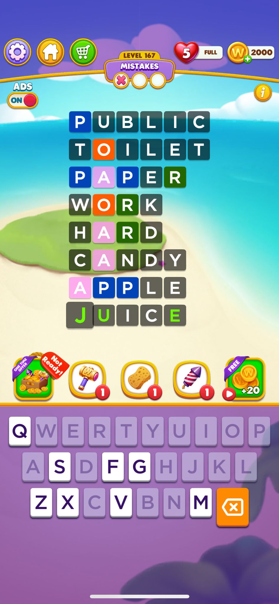 Word Chain Level 167