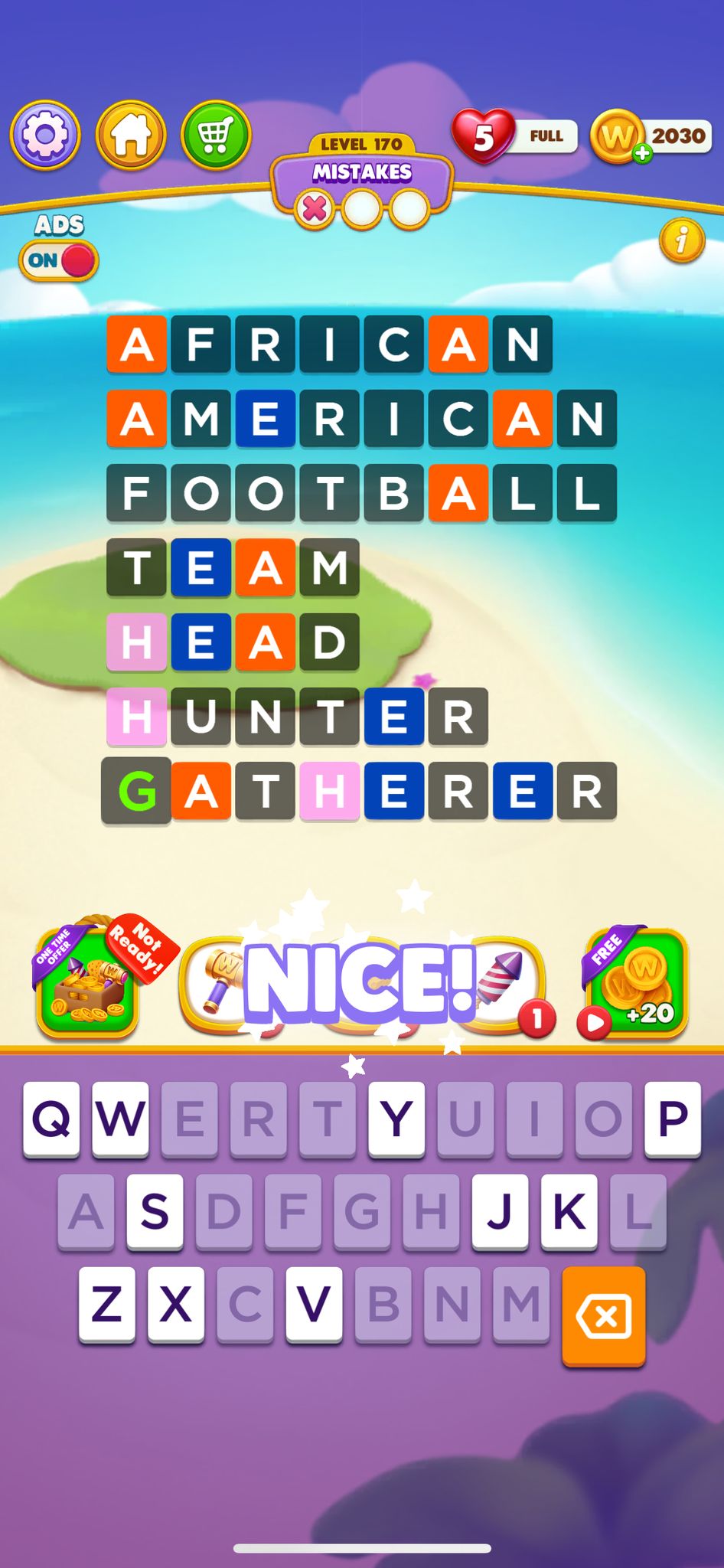 Word Chain Level 170