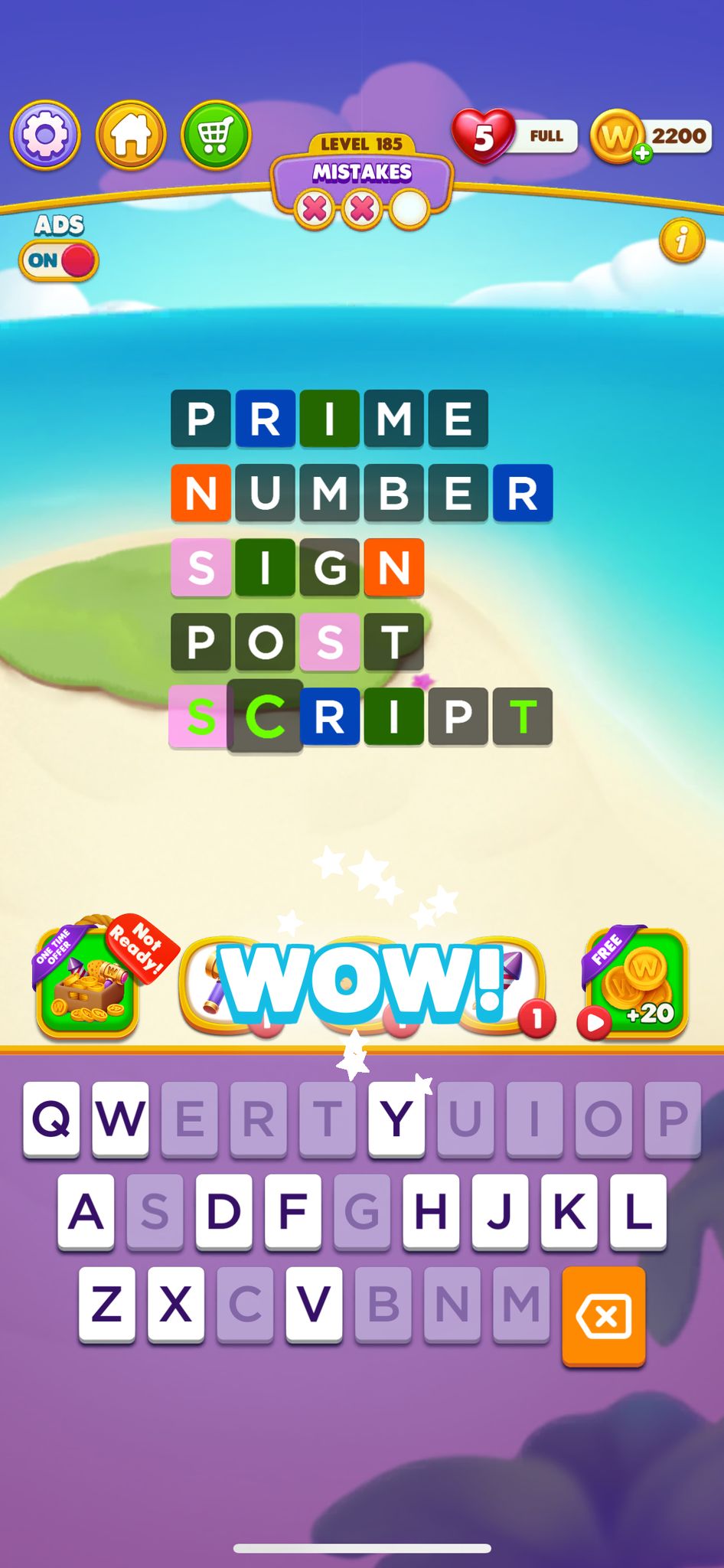 Word Chain Level 185