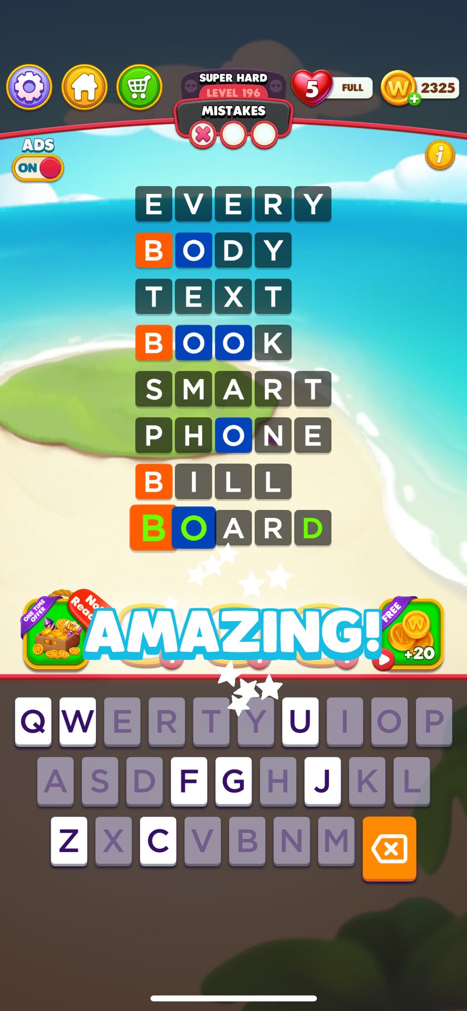 Word Chain Level 196