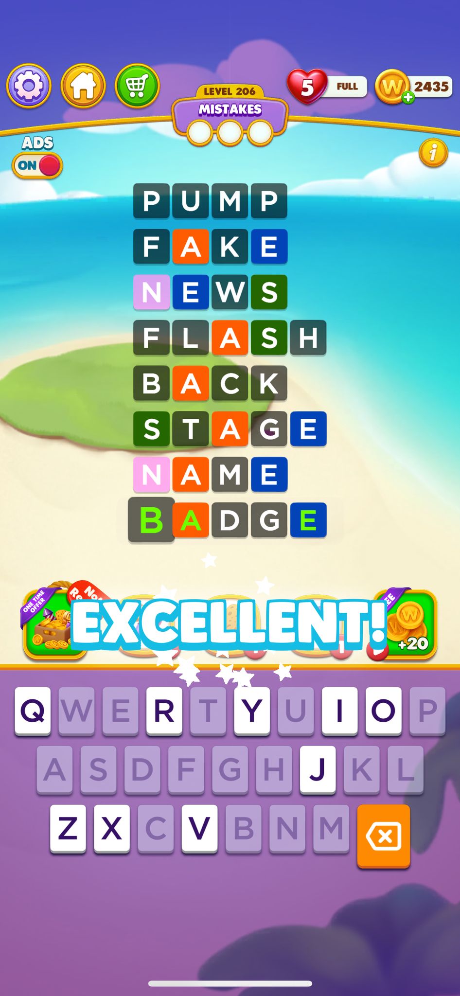 Word Chain Level 206