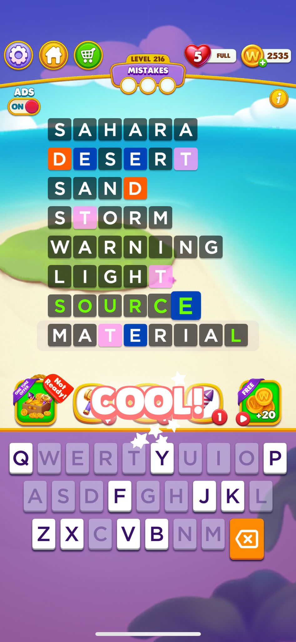 Word Chain Level 216