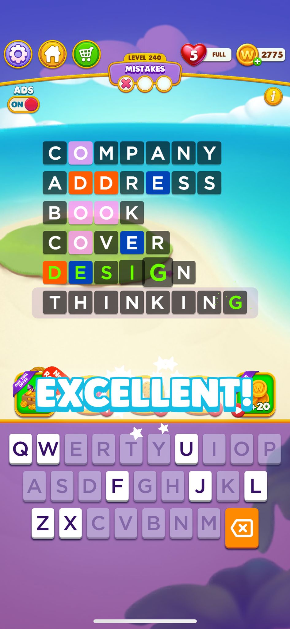 Word Chain Level 240