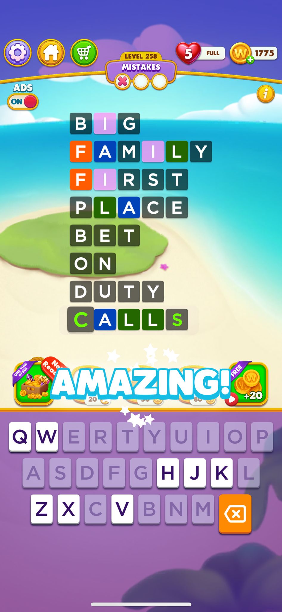 Word Chain Level 258